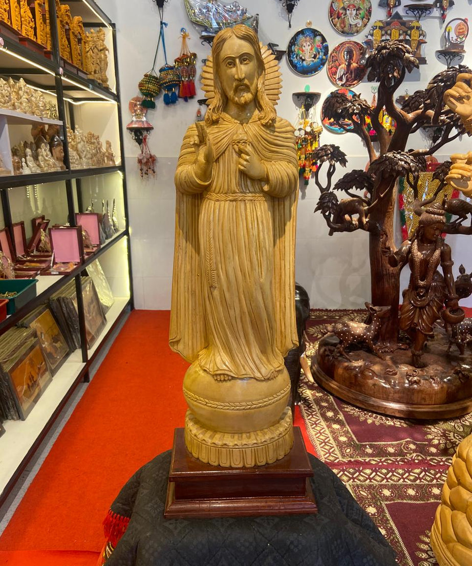 Handcrafted Wooden Jesus Christ Sculpture | Gallory Hive