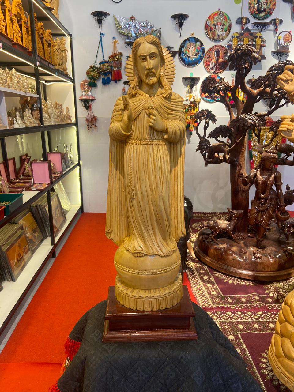 Handcrafted Wooden Jesus Christ Sculpture | Gallory Hive