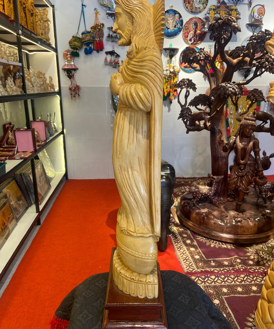 Handcrafted Wooden Jesus Christ Sculpture | Gallory Hive