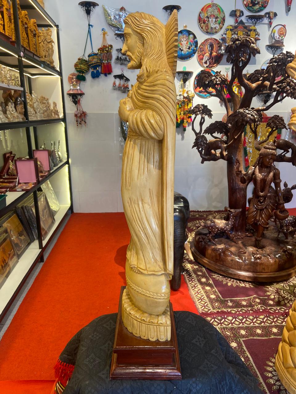 Handcrafted Wooden Jesus Christ Sculpture | Gallory Hive