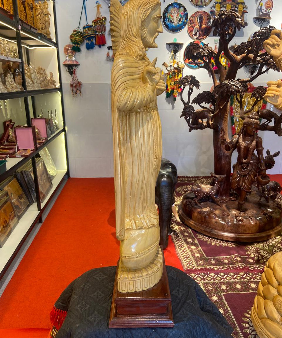 Handcrafted Wooden Jesus Christ Sculpture | Gallory Hive