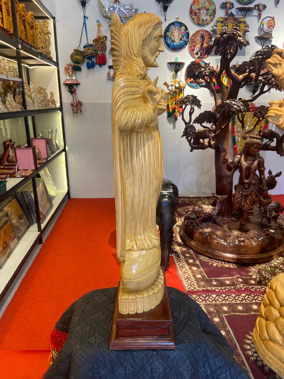 Handcrafted Wooden Jesus Christ Sculpture | Gallory Hive
