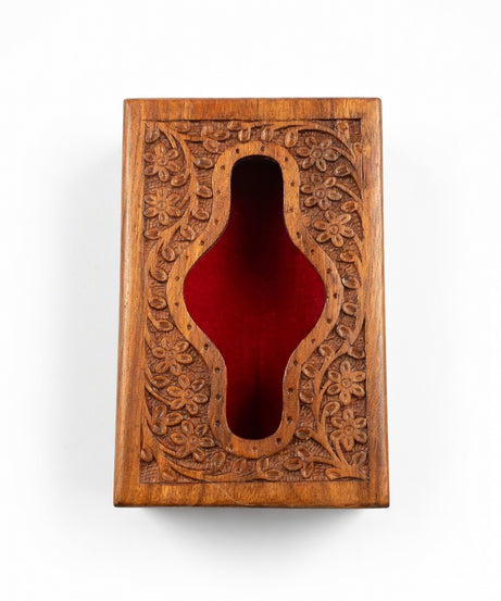 Handcrafted Wooden Tissue Box Holder Case | Gallory Hive