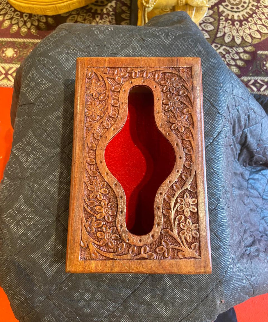 Handcrafted Wooden Tissue Box Holder Case | Gallory Hive