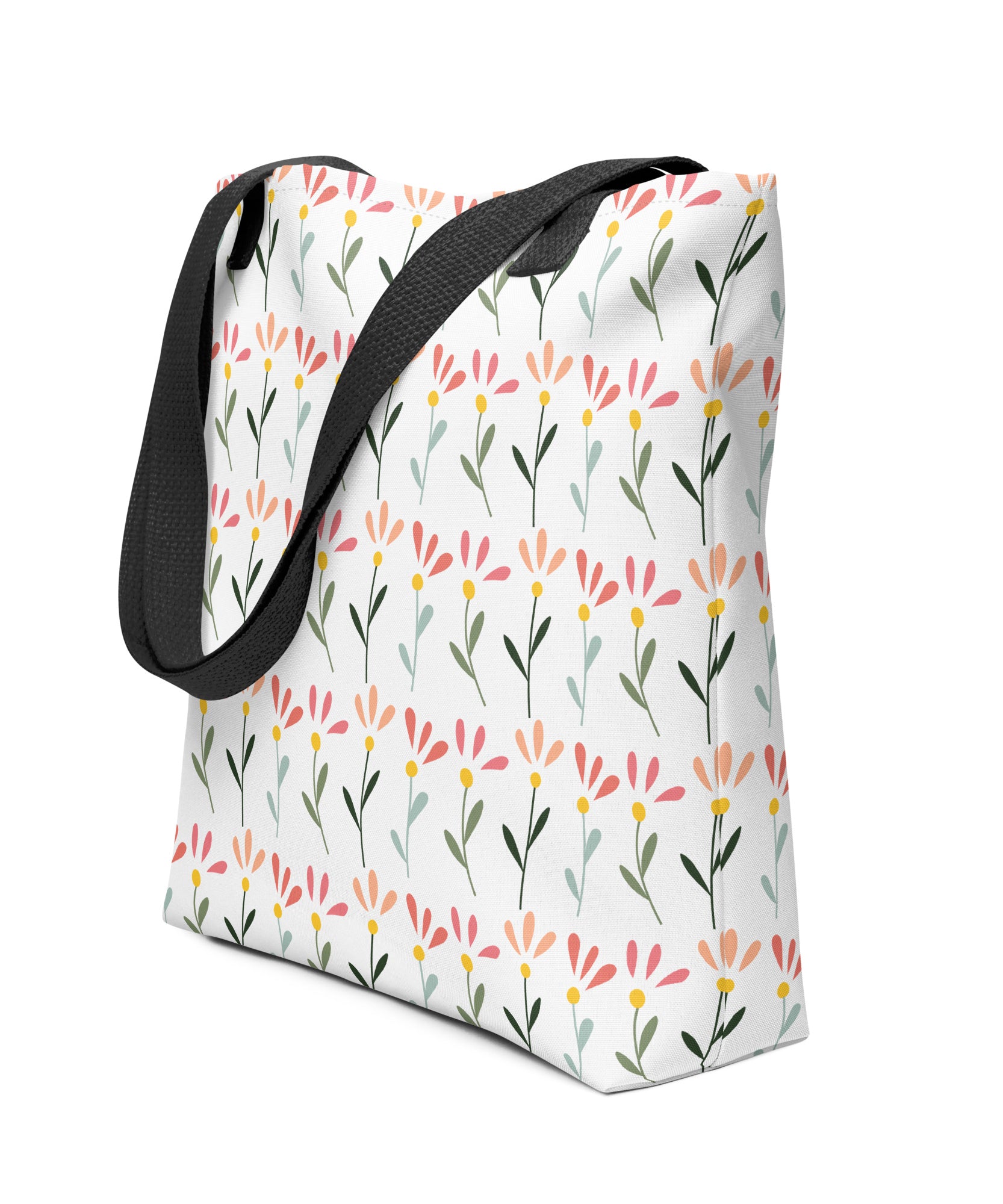 Botanical Flower Tote Bag – Durable All-Over Print | Gallory Hive