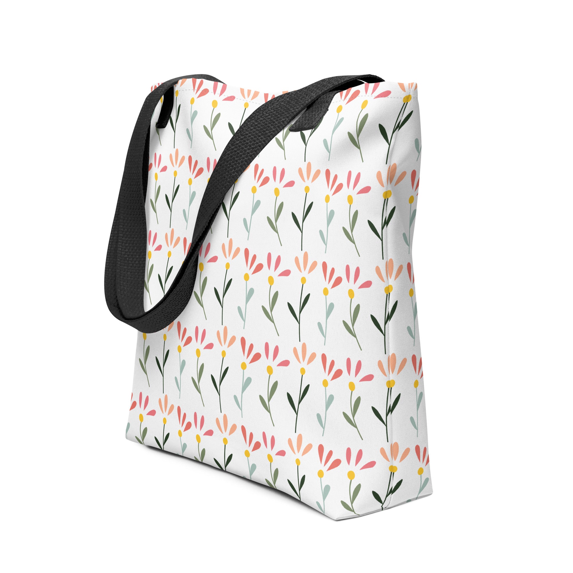 Botanical Flower Tote Bag – Durable All-Over Print | Gallory Hive
