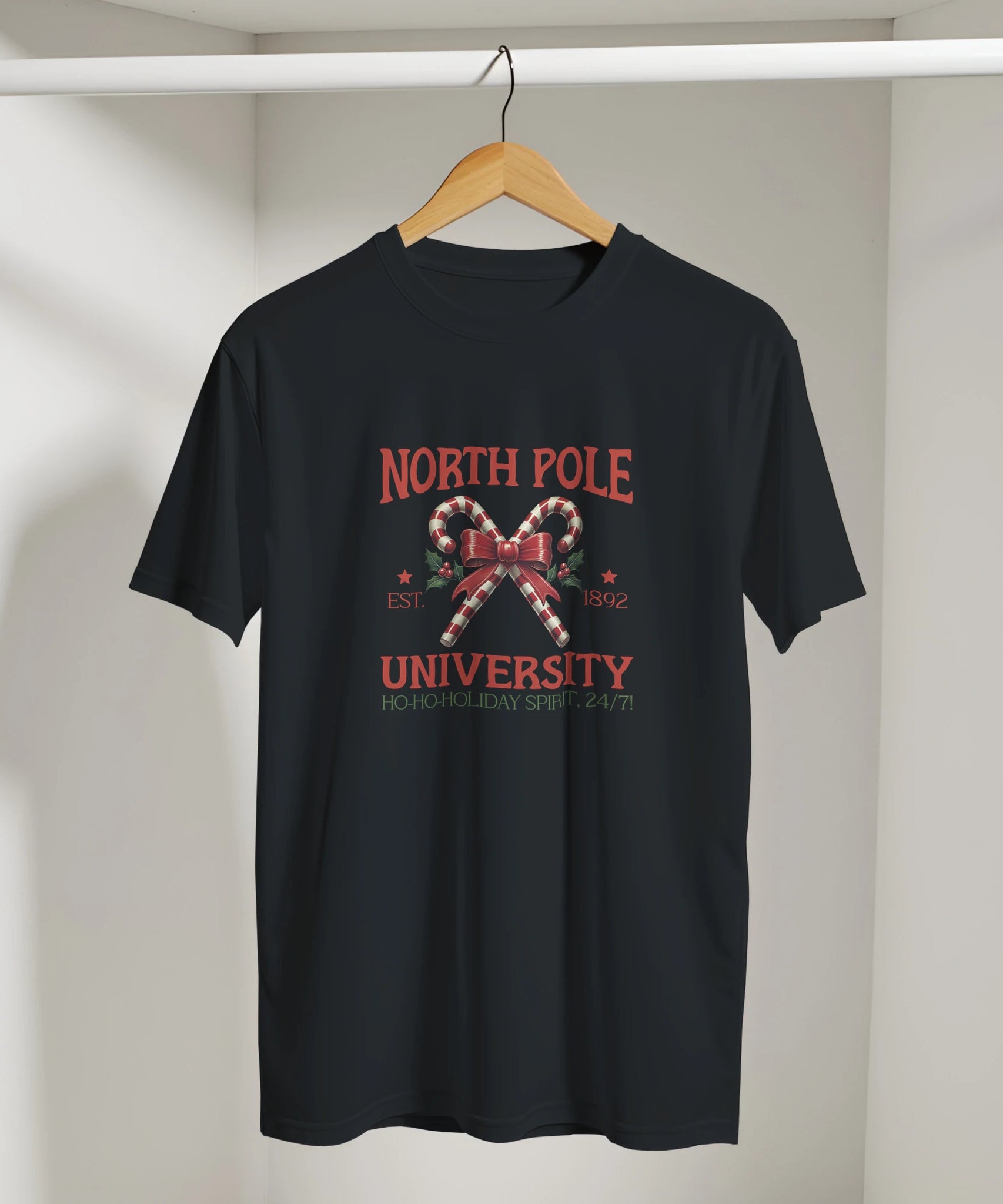 North Pole University Christmas T-Shirt | Gallory Hive