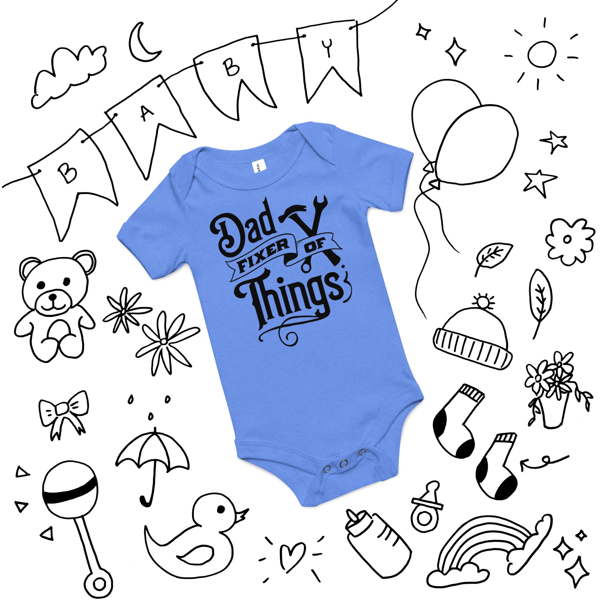 Funny Baby Bodysuit – Dad Fixer Design | Gallory Hive