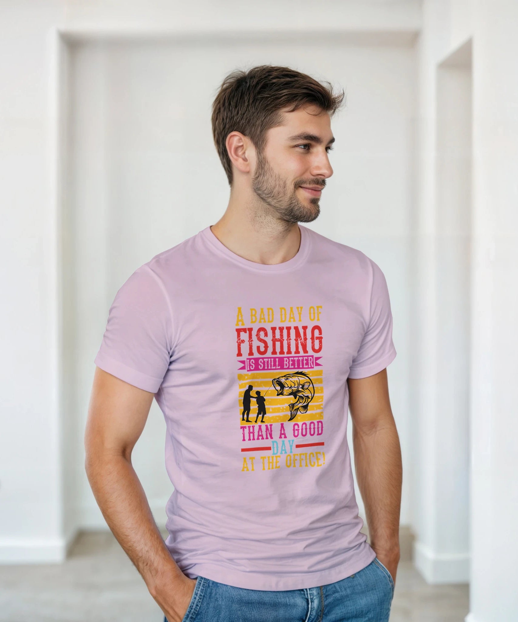 A Bad Day of Fishing Unisex Crewneck T-Shirt - Gallory Hive