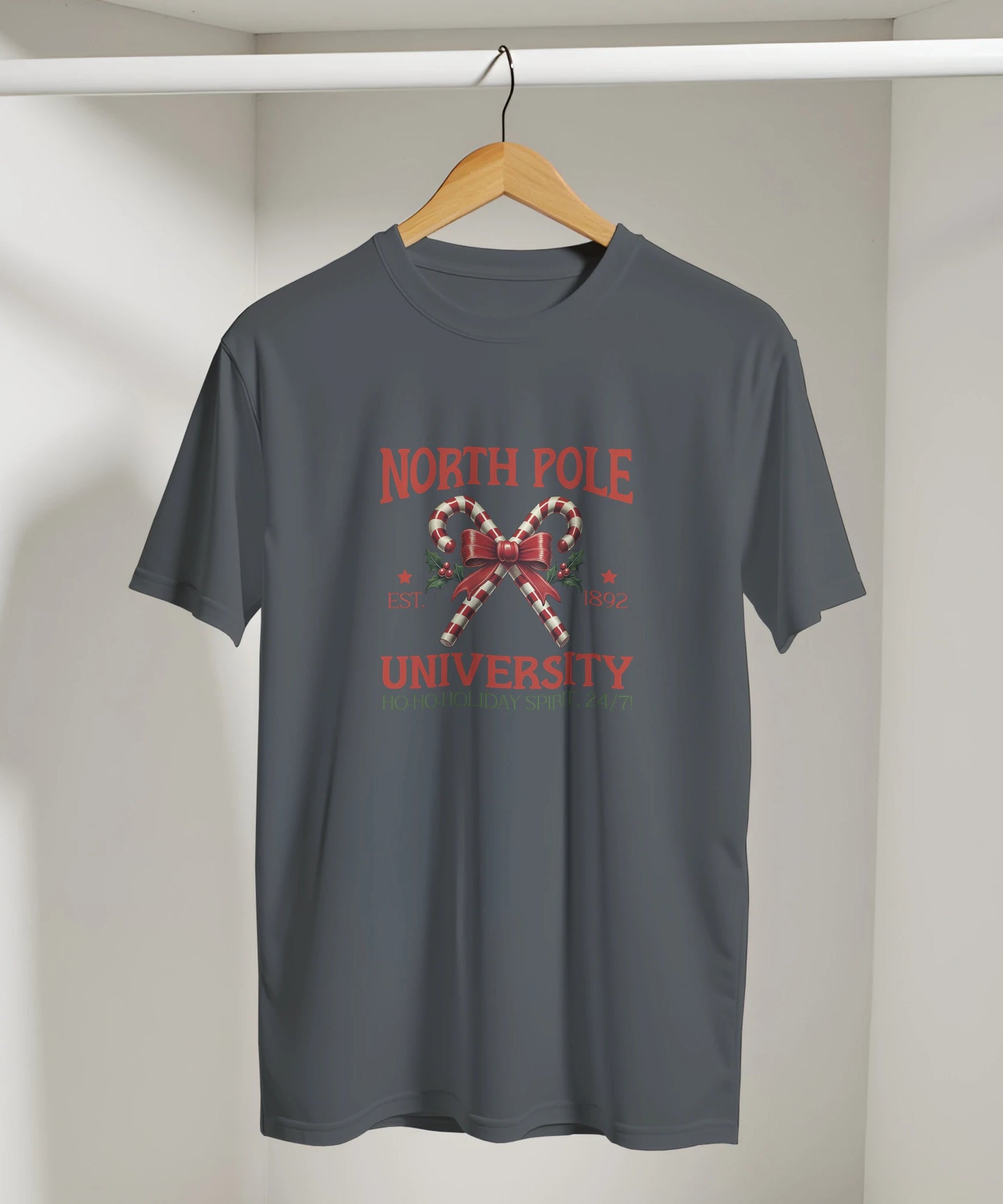 North Pole University Christmas T-Shirt | Gallory Hive