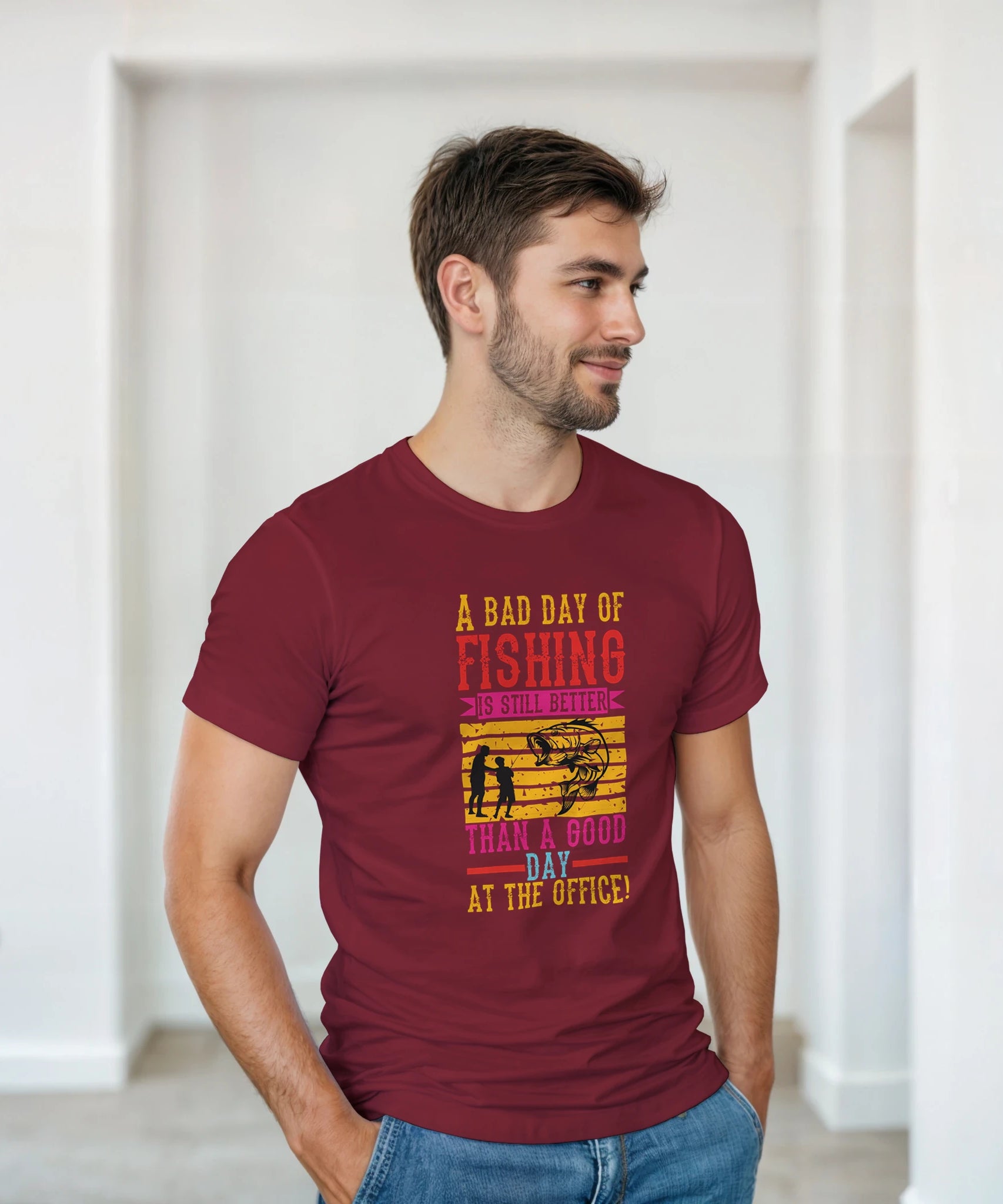 A Bad Day of Fishing Unisex Crewneck T-Shirt - Gallory Hive