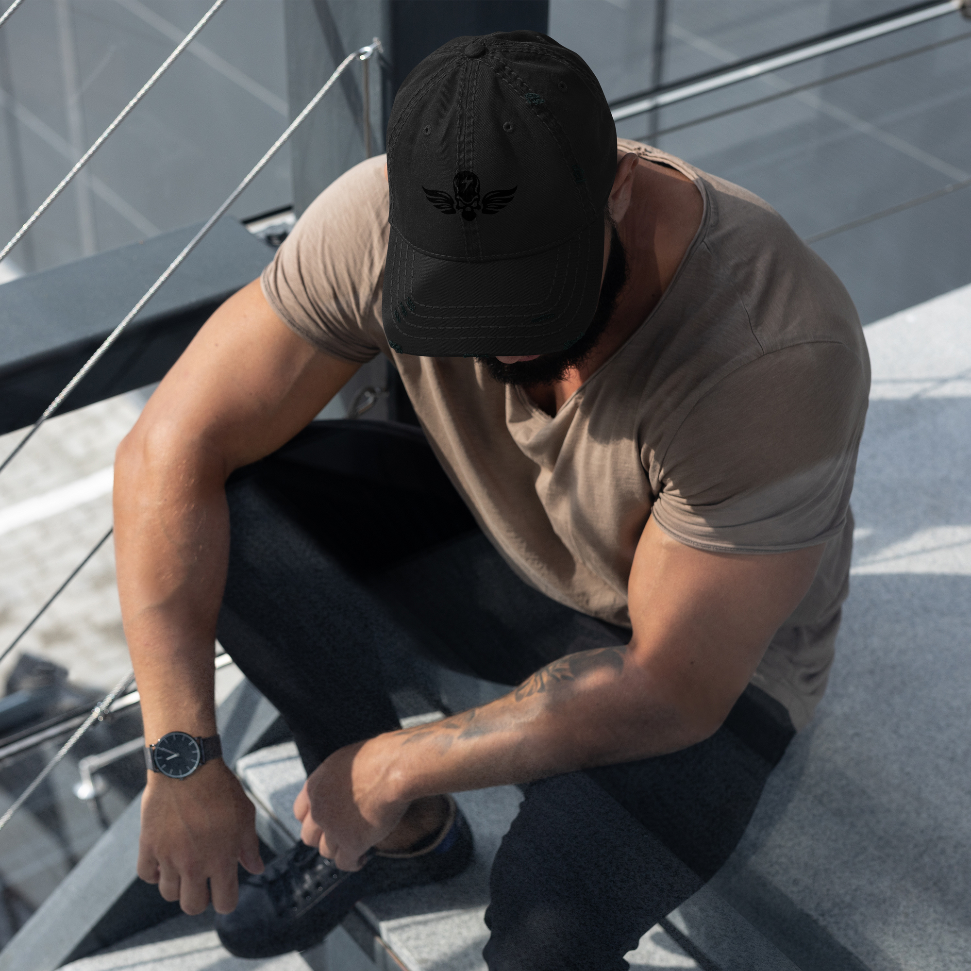 Classic Distressed Dad Hat | Vintage Casual Cap | Gallory Hive