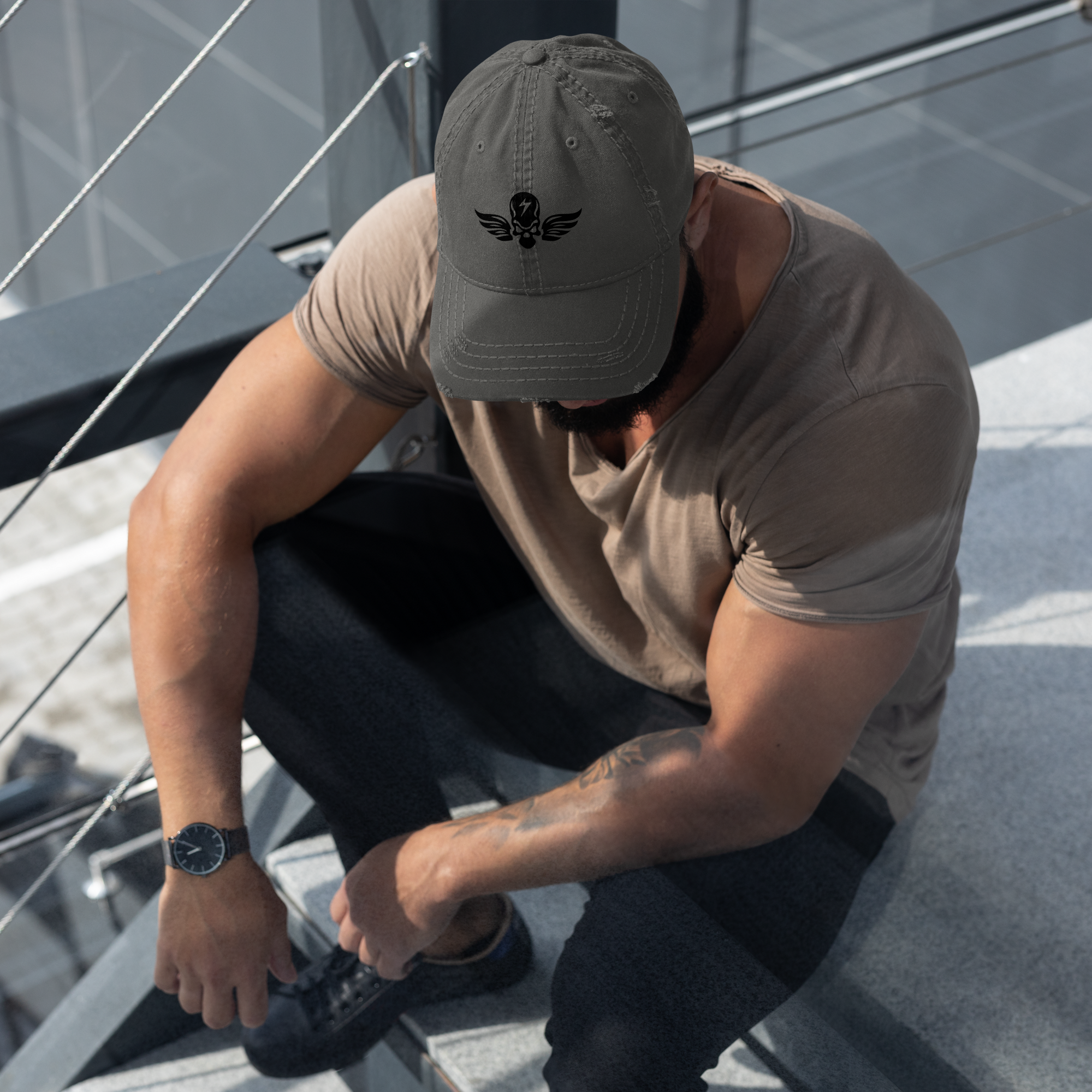 Classic Distressed Dad Hat | Vintage Casual Cap | Gallory Hive