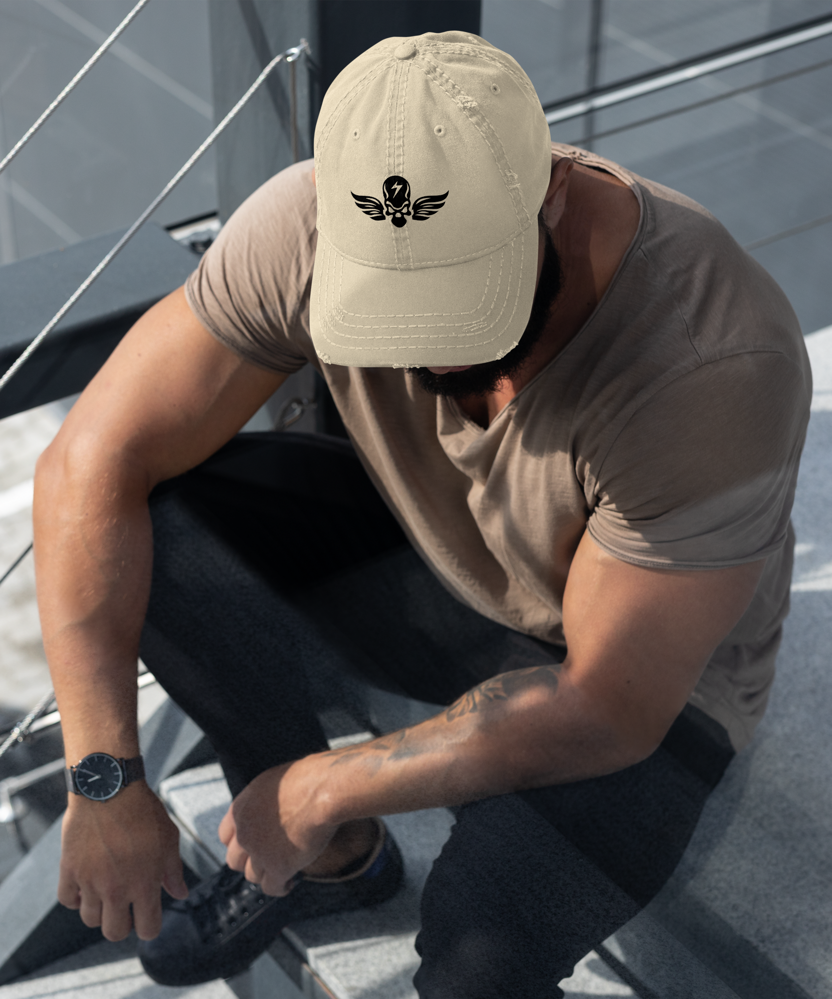 Classic Distressed Dad Hat | Vintage Casual Cap | Gallory Hive