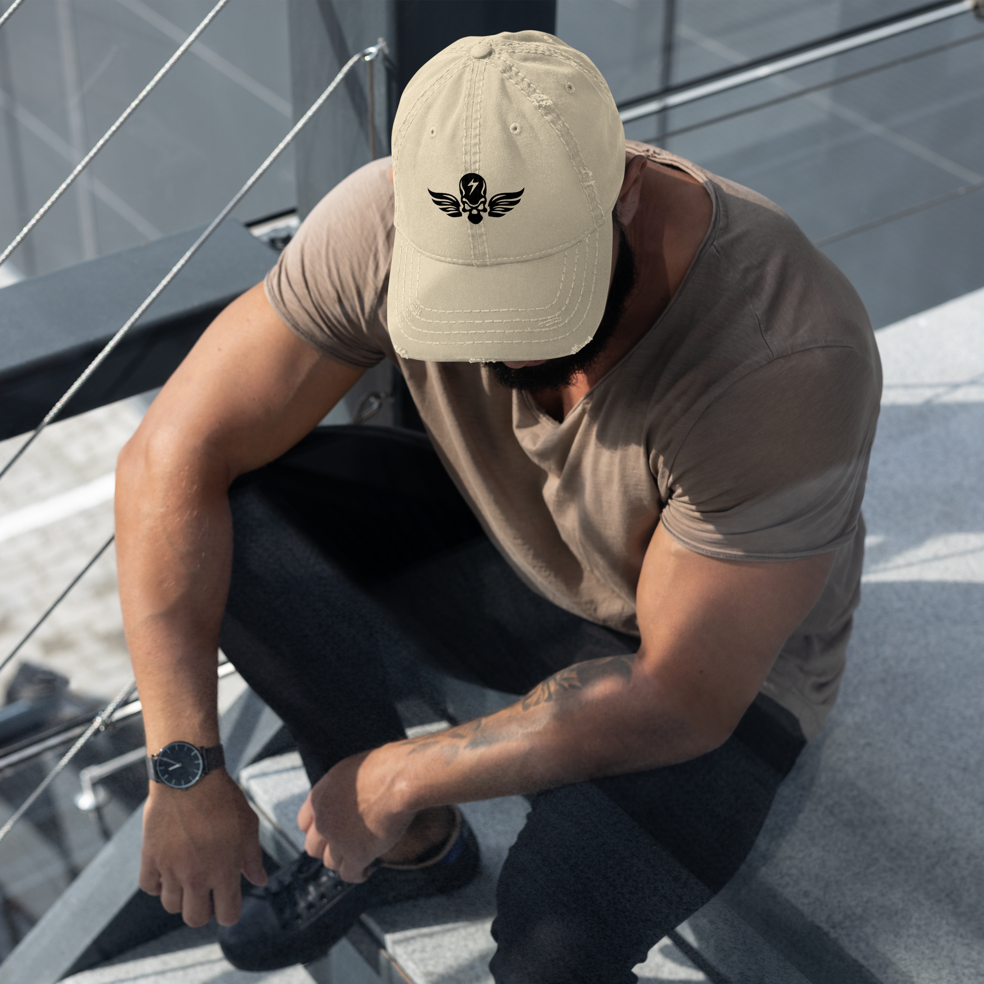 Classic Distressed Dad Hat | Vintage Casual Cap | Gallory Hive