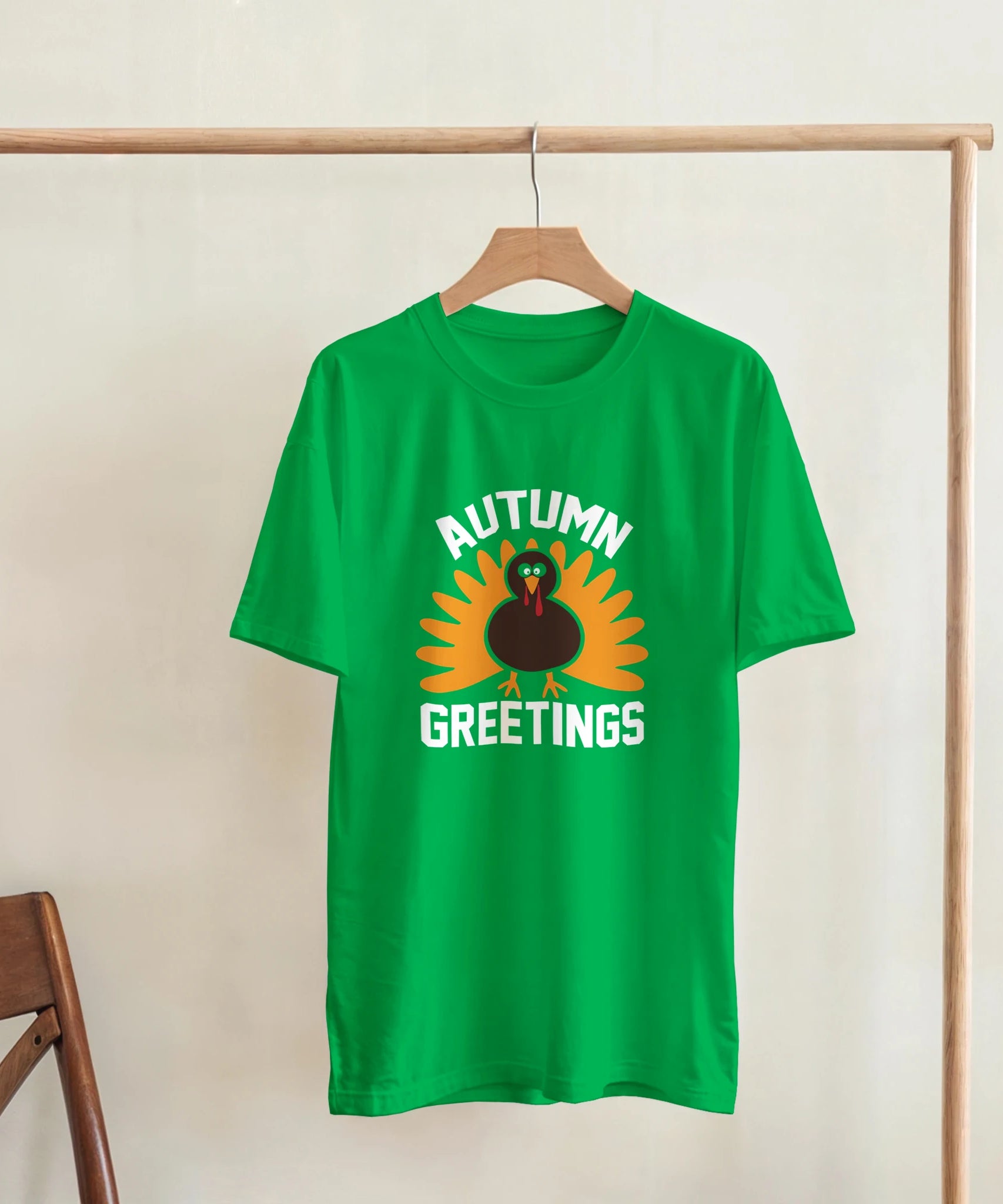 Autumn Greetings Turkey T-Shirt – Unisex Fall Tee | Gallory Hive