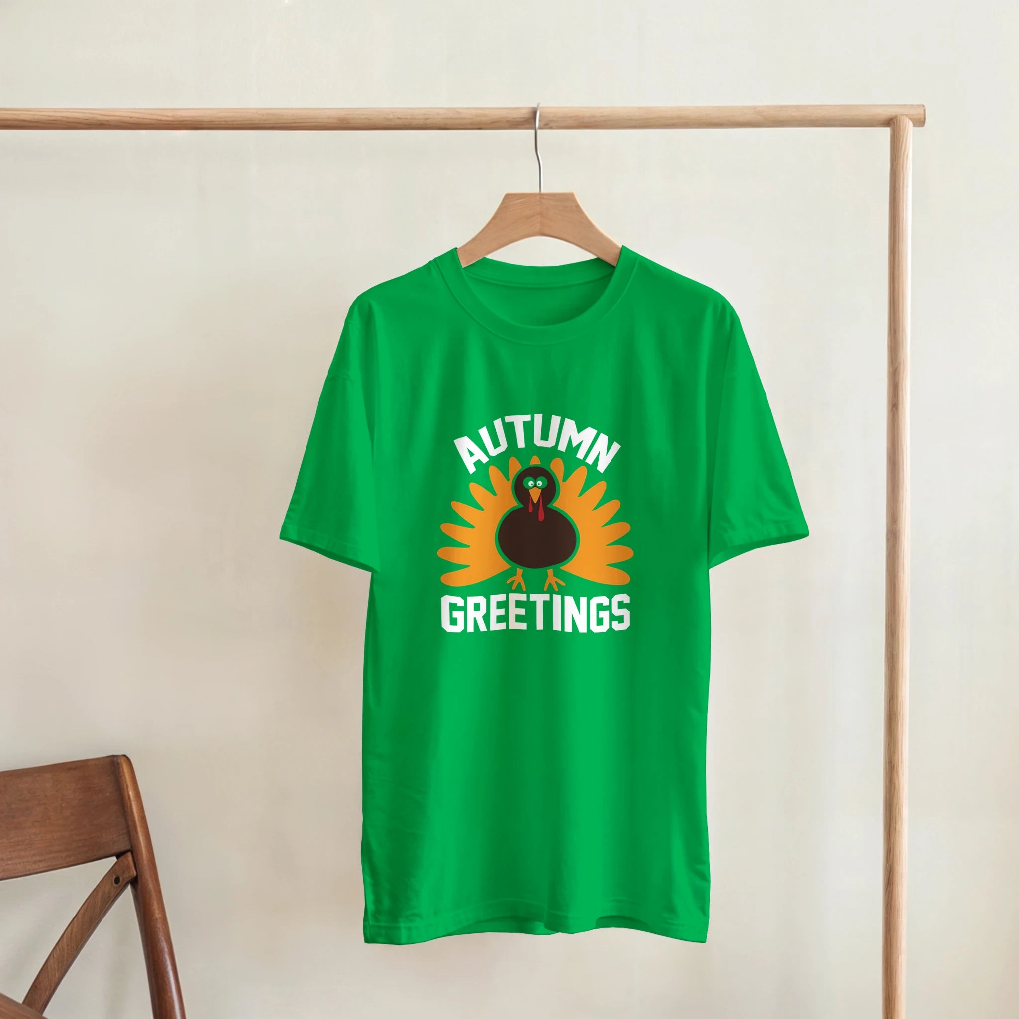 Autumn Greetings Turkey T-Shirt – Unisex Fall Tee | Gallory Hive