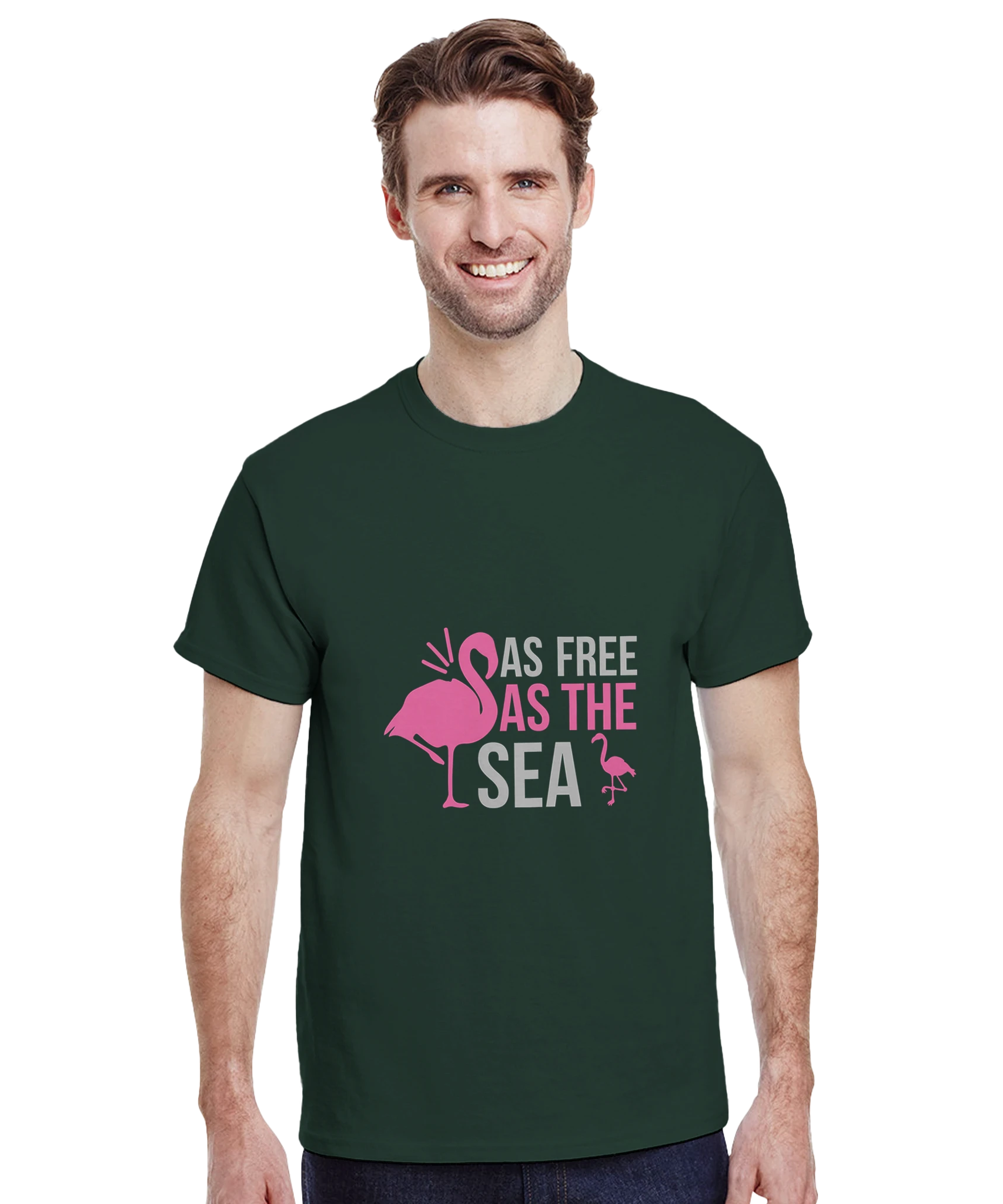 Unisex Tee – As Free As The Sea Flamingo | Gallory Hive