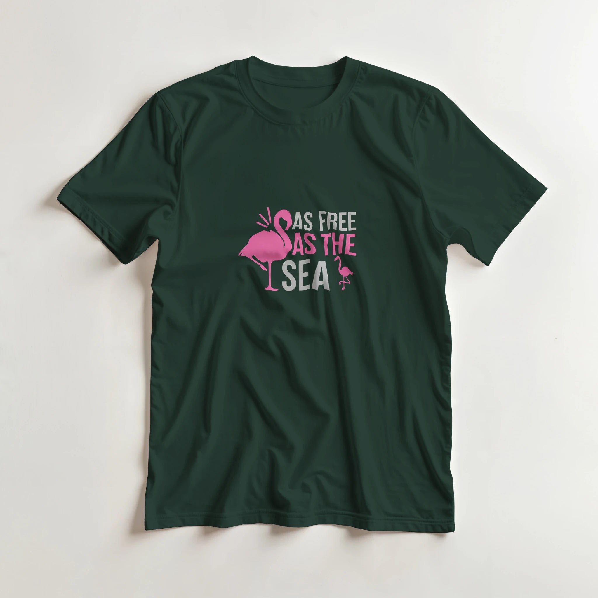 Unisex Tee – As Free As The Sea Flamingo | Gallory Hive