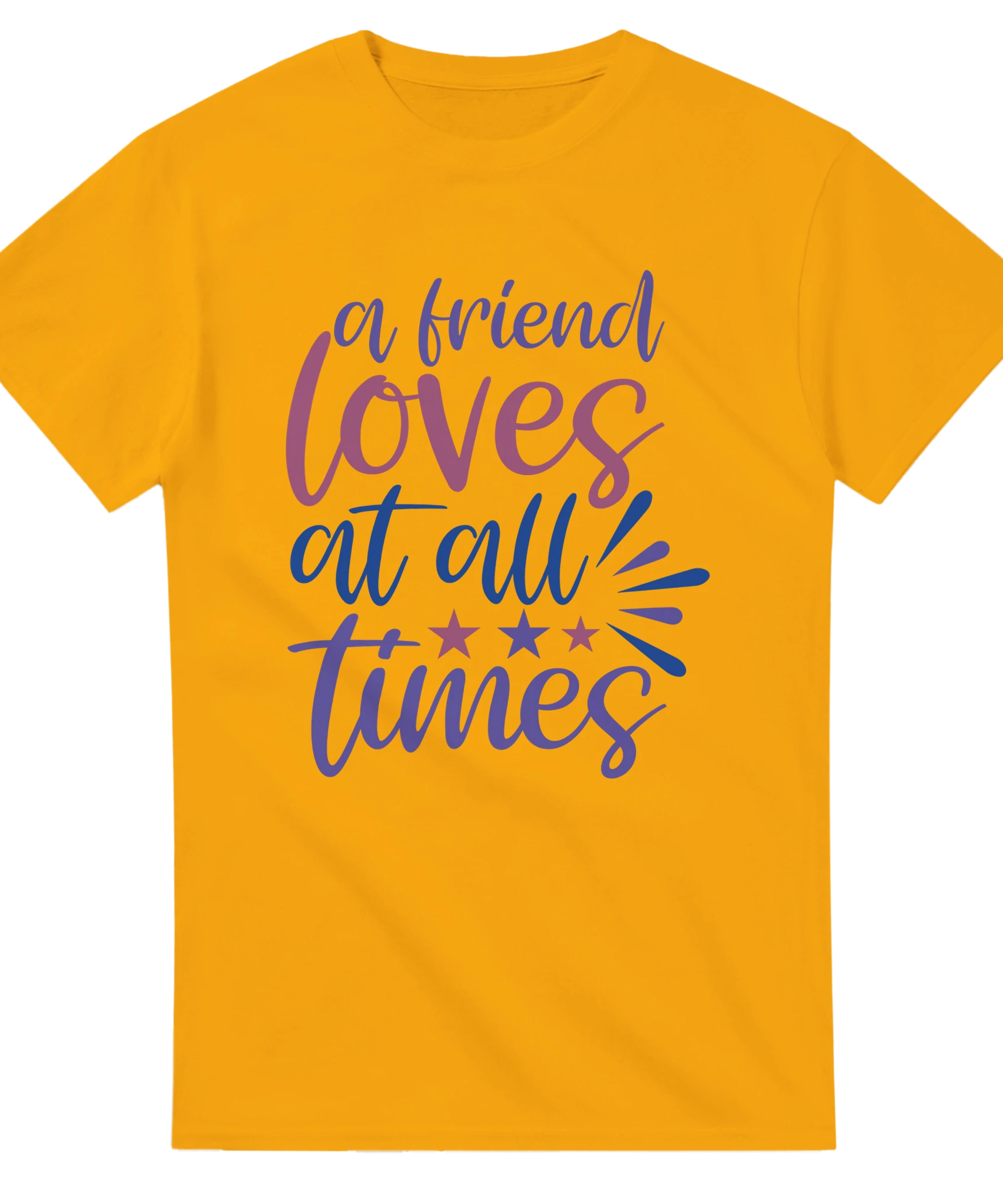 A Friend Loves Always – Unisex Minimalist Tee | Gallory hive