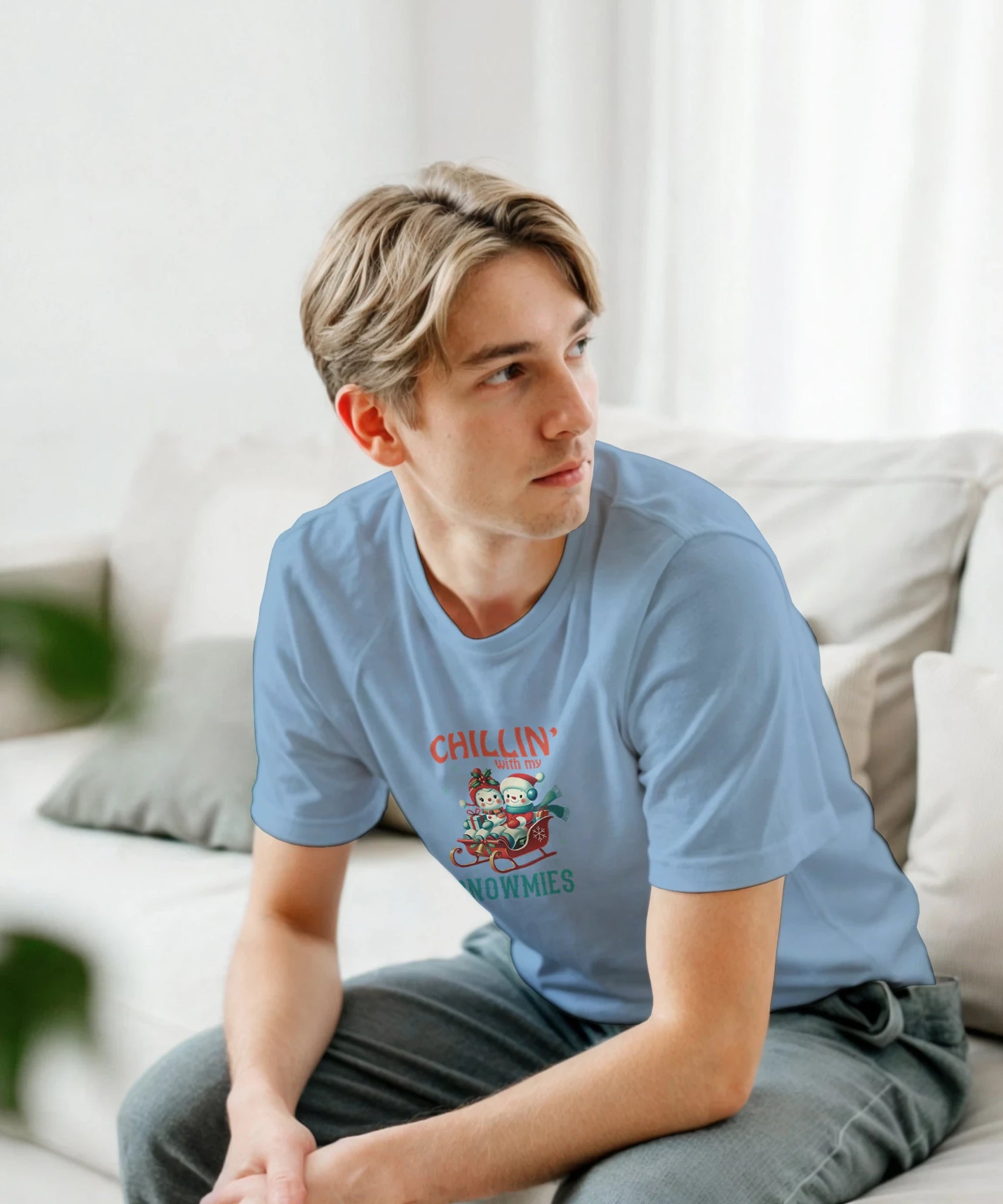 Retro Snowman Holiday Christmas T-Shirt | Gallory Hive