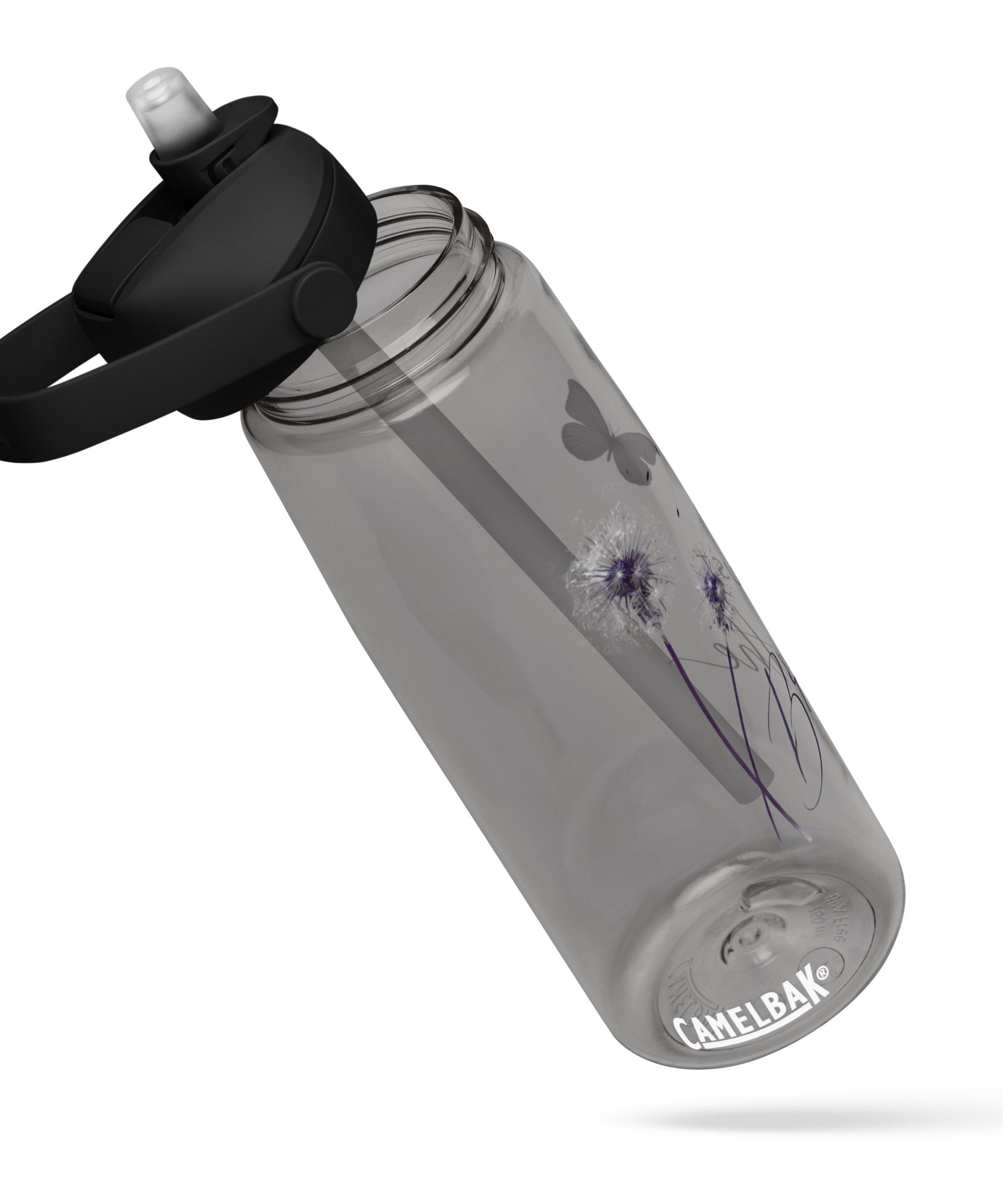 Just Breathe Flip Straw Water Bottle | Gallory Hive