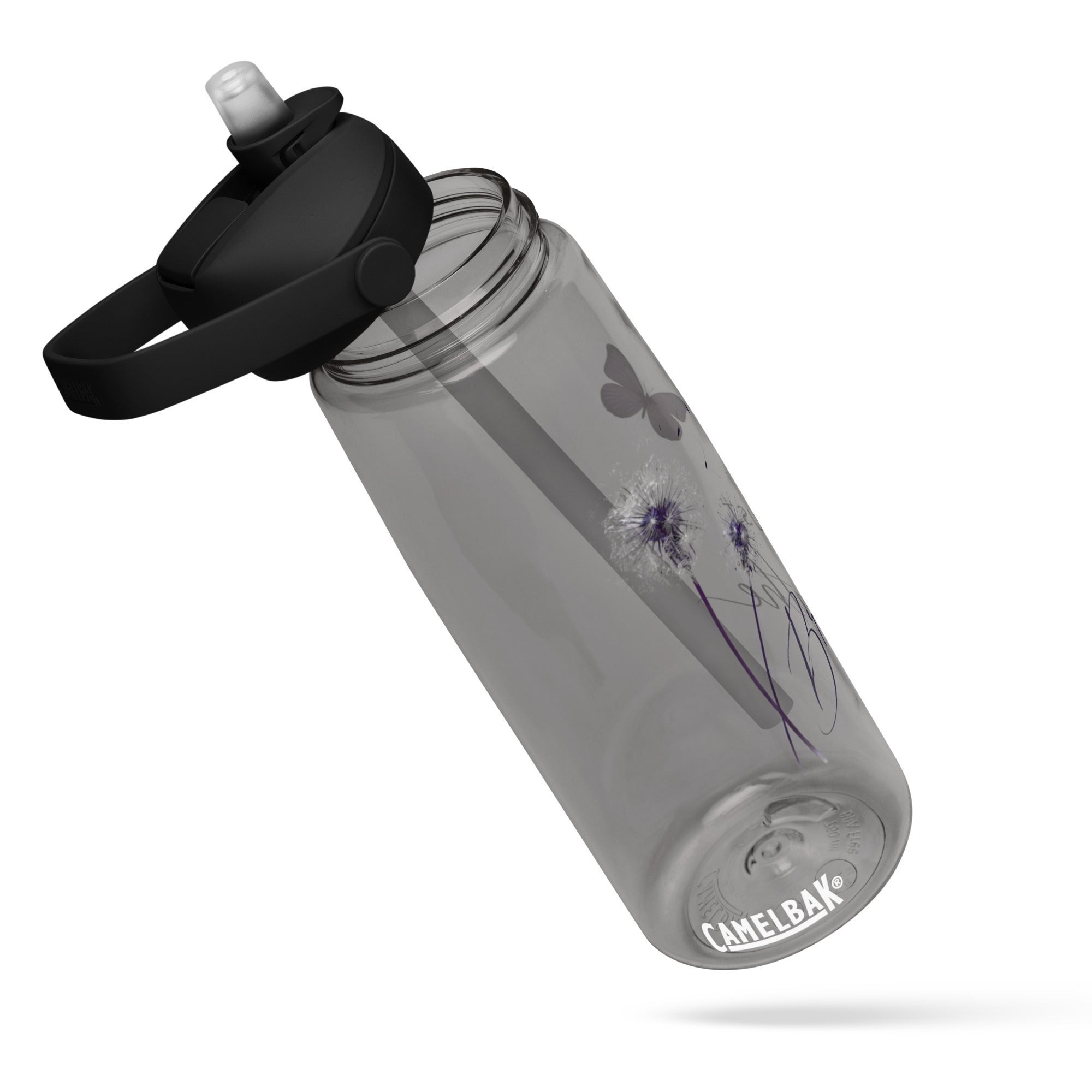 Just Breathe Flip Straw Water Bottle | Gallory Hive
