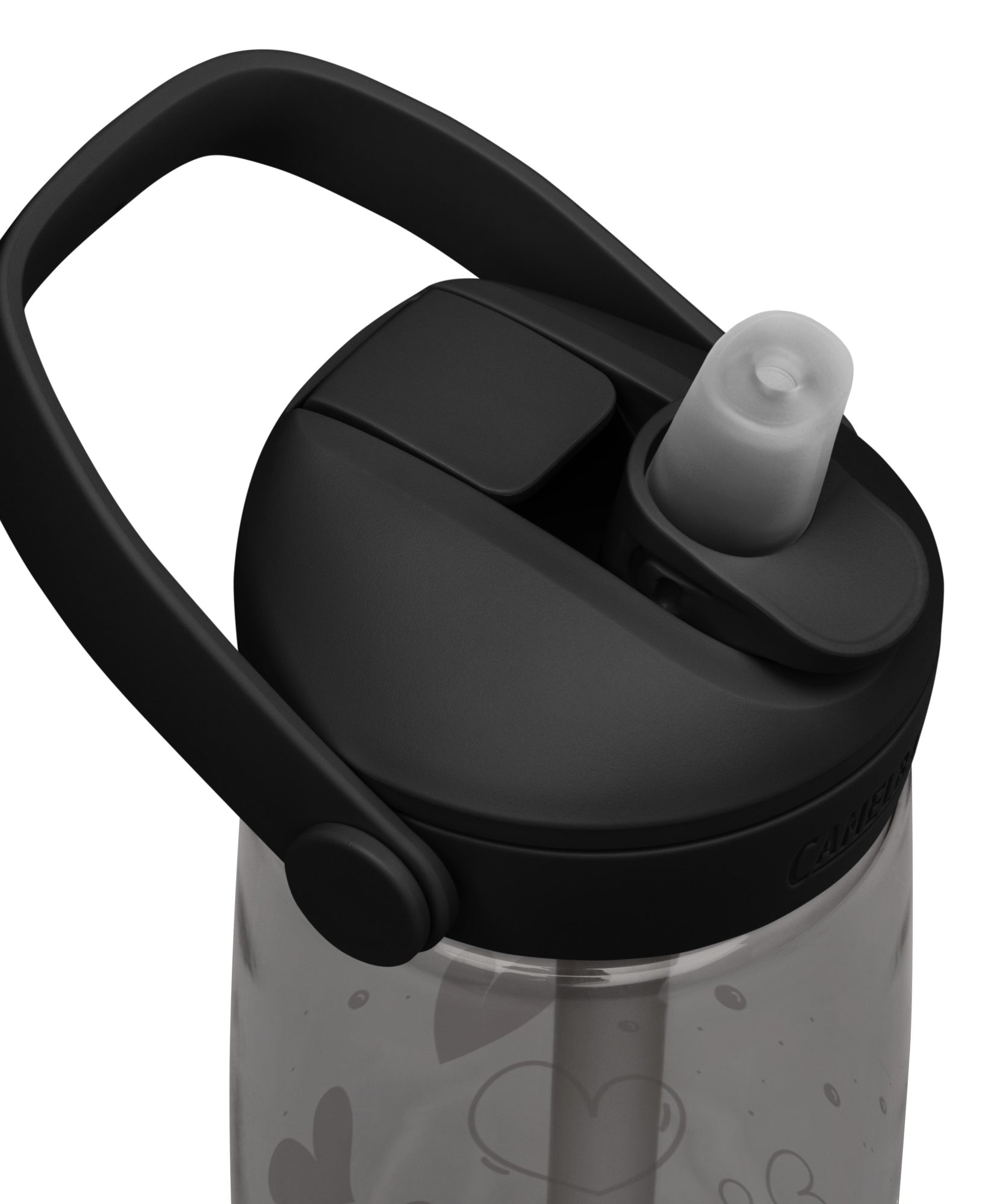 Cute Hearts Flip Straw Water Bottle | Gallory Hive