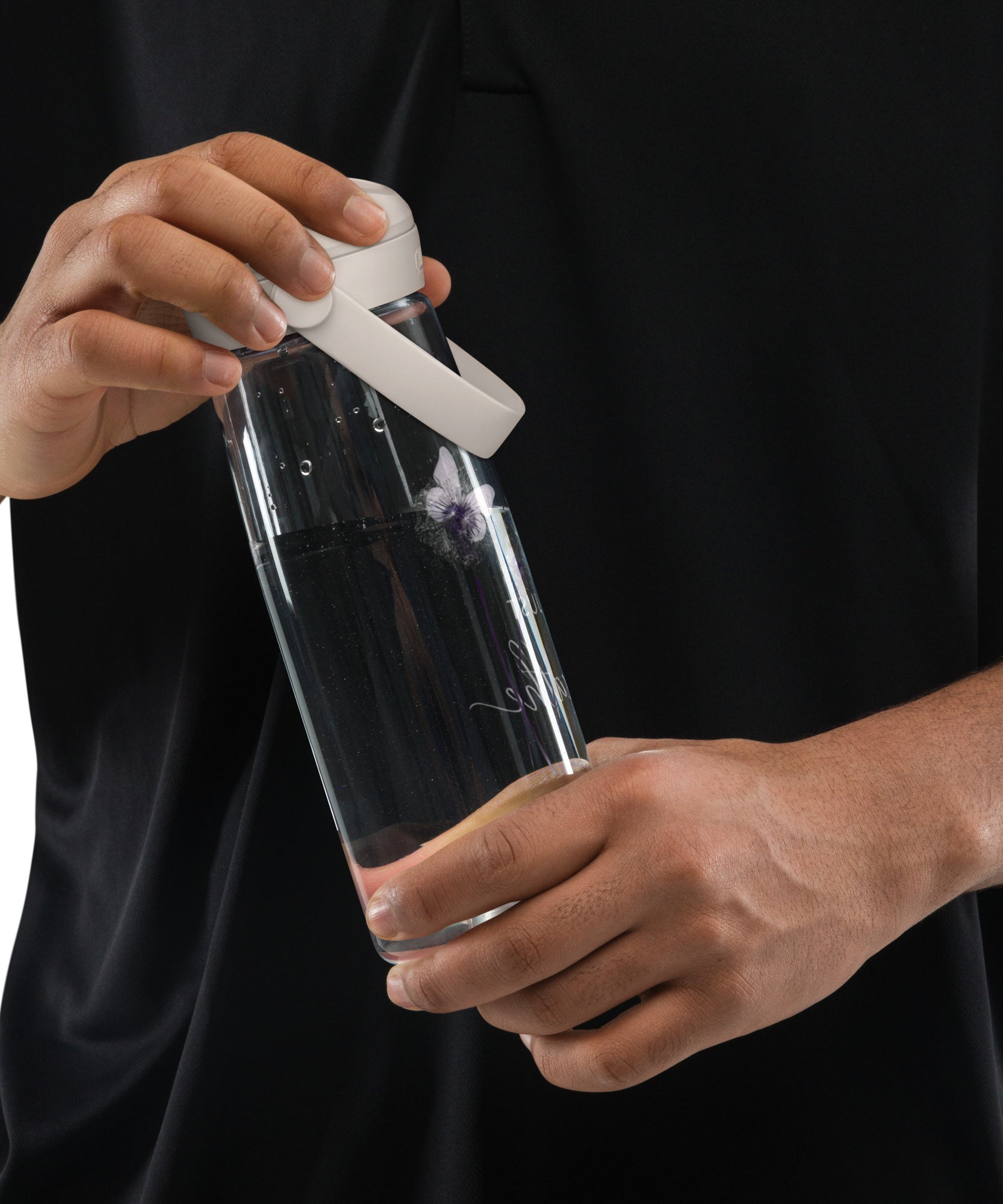 Just Breathe Flip Straw Water Bottle | Gallory Hive