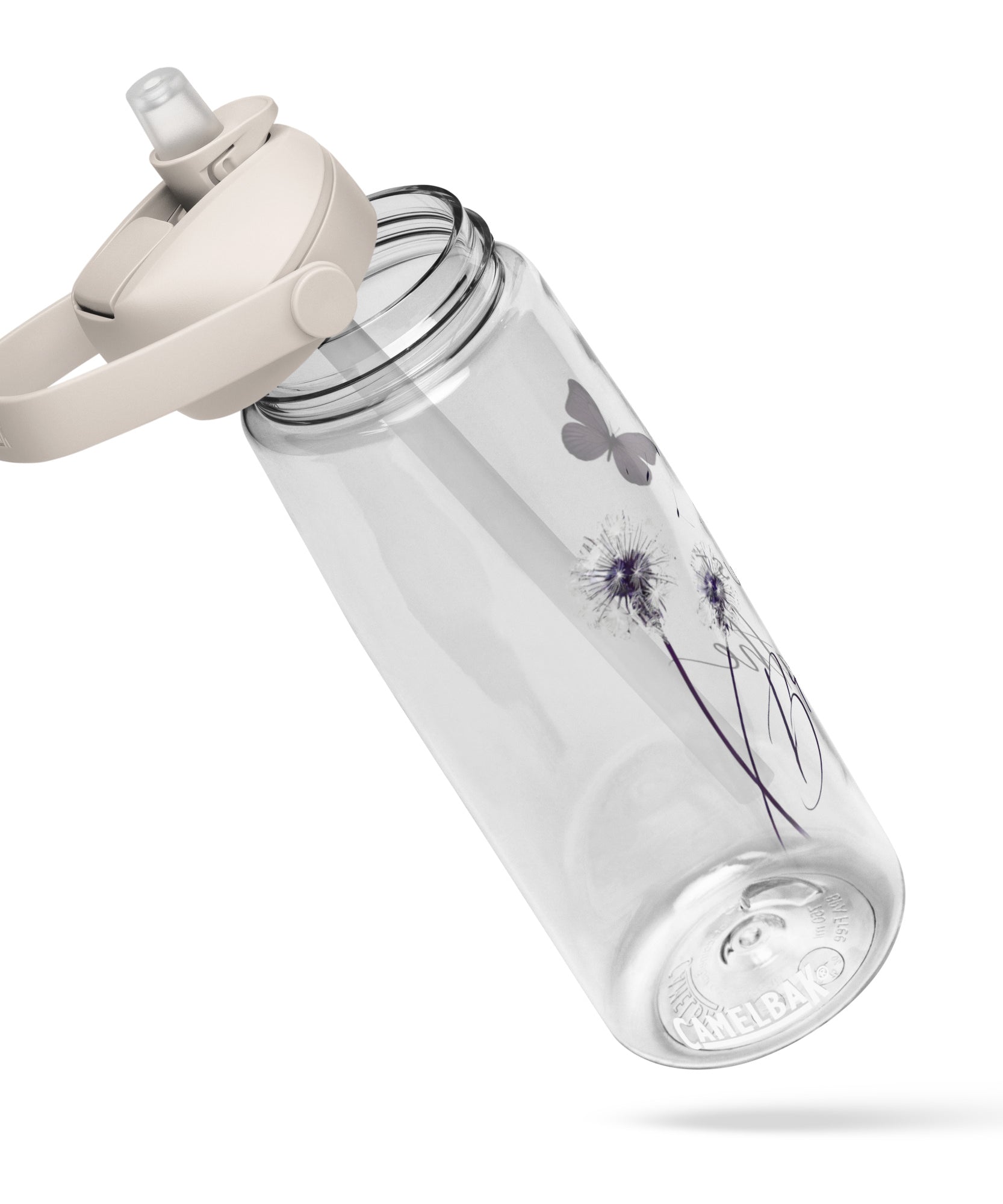 Just Breathe Flip Straw Water Bottle | Gallory Hive