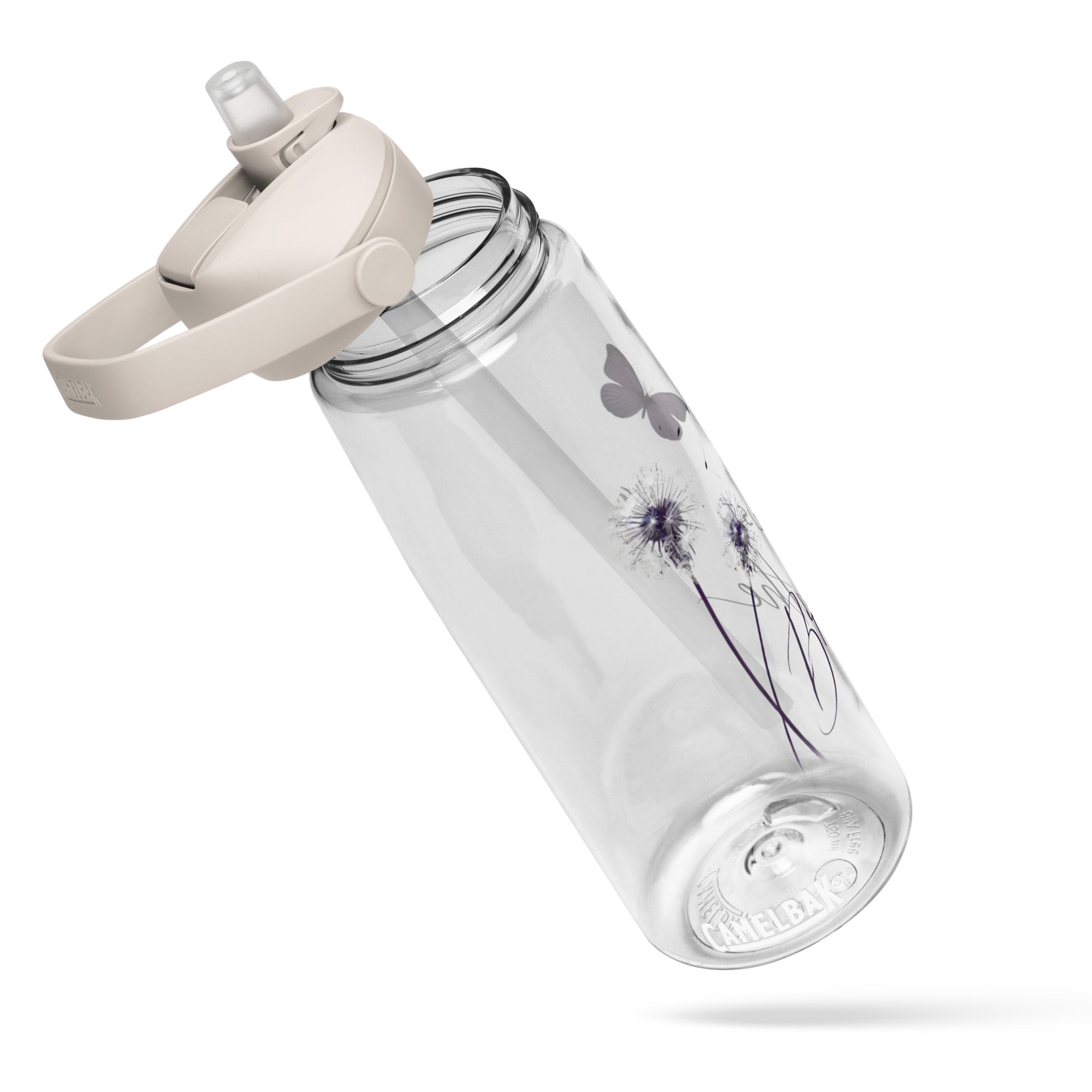 Just Breathe Flip Straw Water Bottle | Gallory Hive