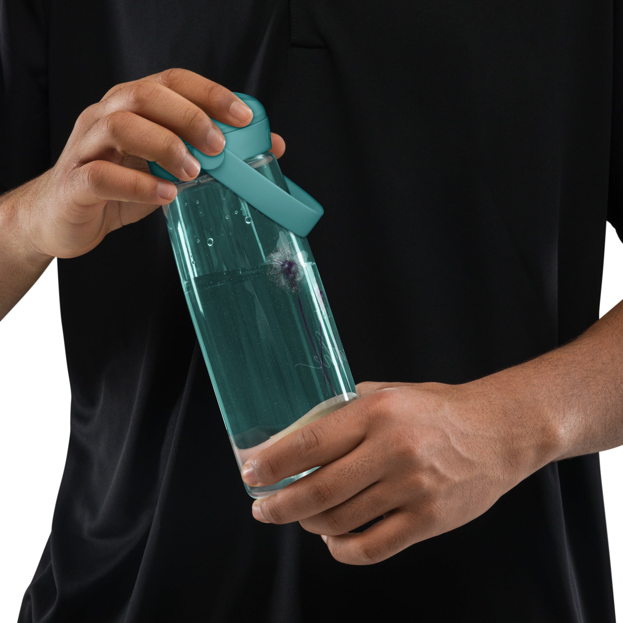 Just Breathe Flip Straw Water Bottle | Gallory Hive
