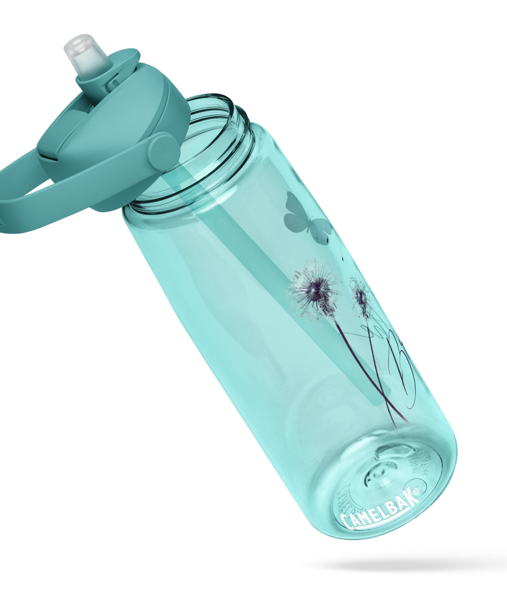 Just Breathe Flip Straw Water Bottle | Gallory Hive
