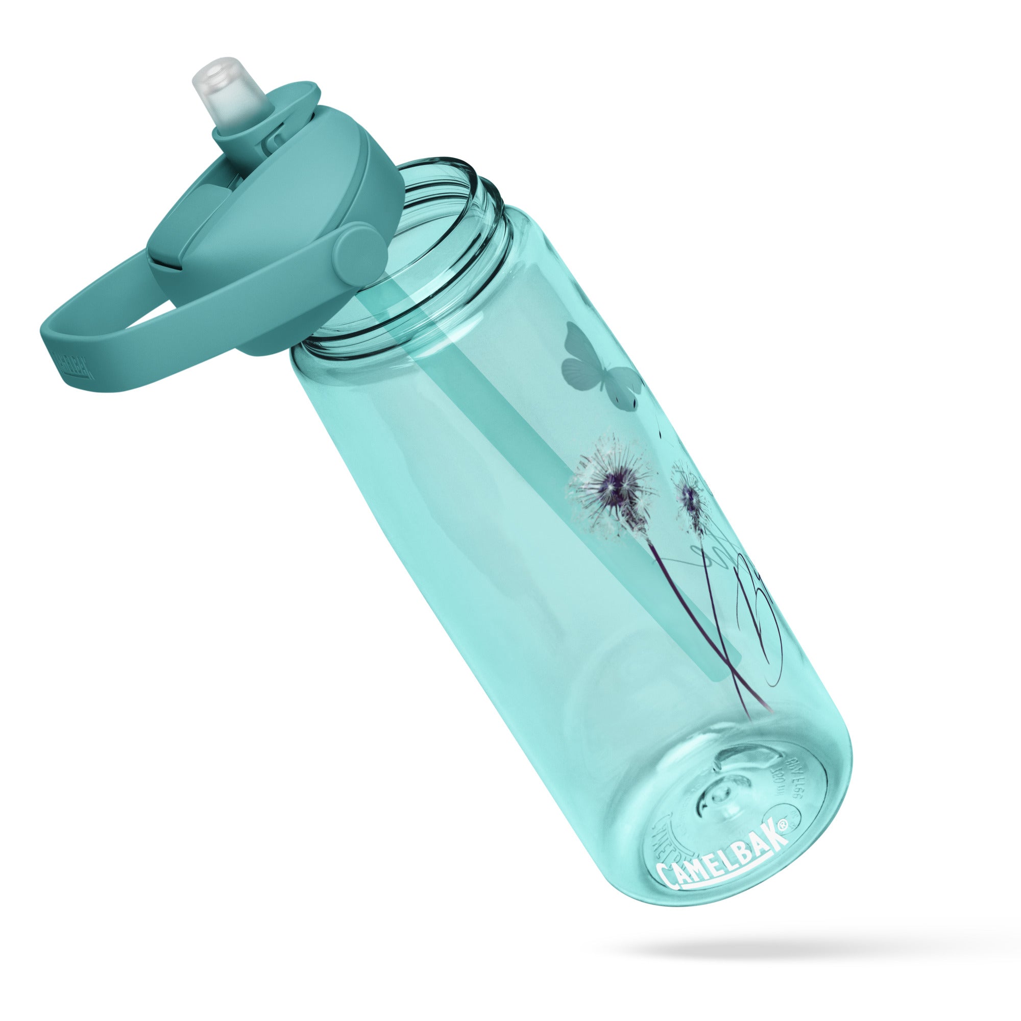 Just Breathe Flip Straw Water Bottle | Gallory Hive