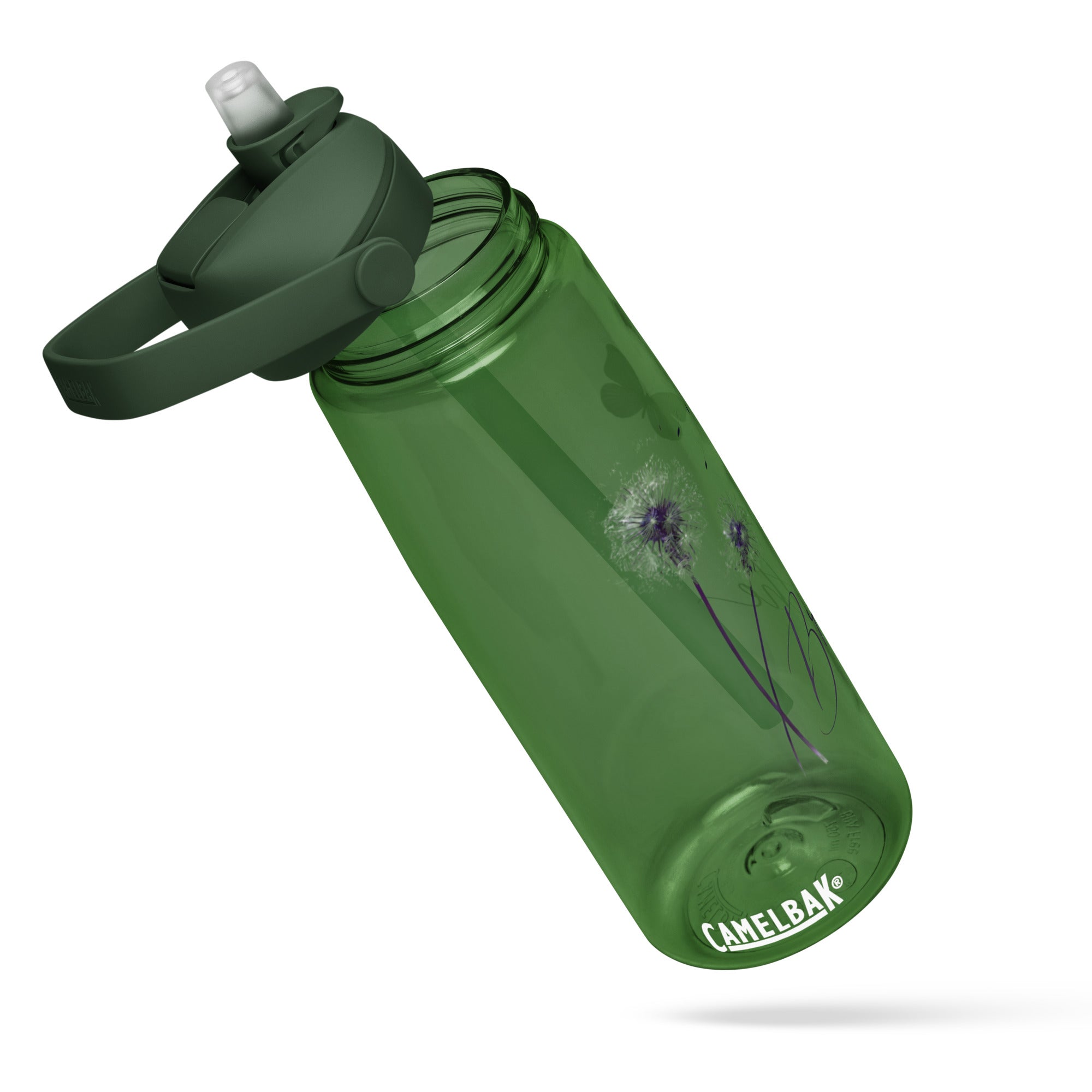 Just Breathe Flip Straw Water Bottle | Gallory Hive