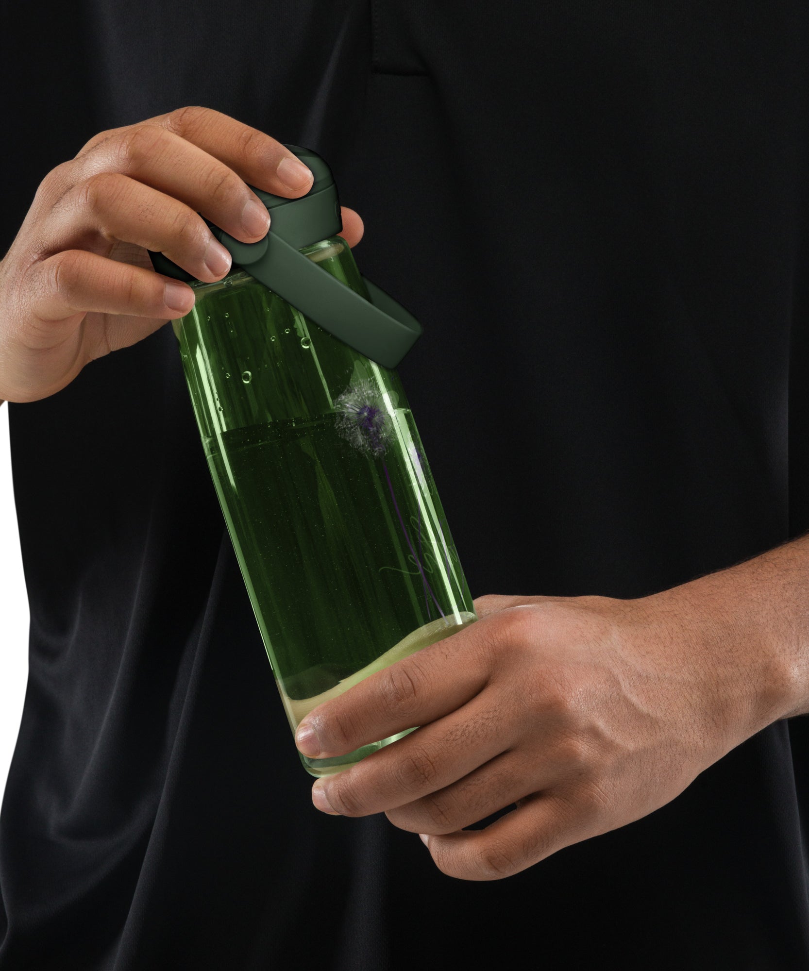 Just Breathe Flip Straw Water Bottle | Gallory Hive