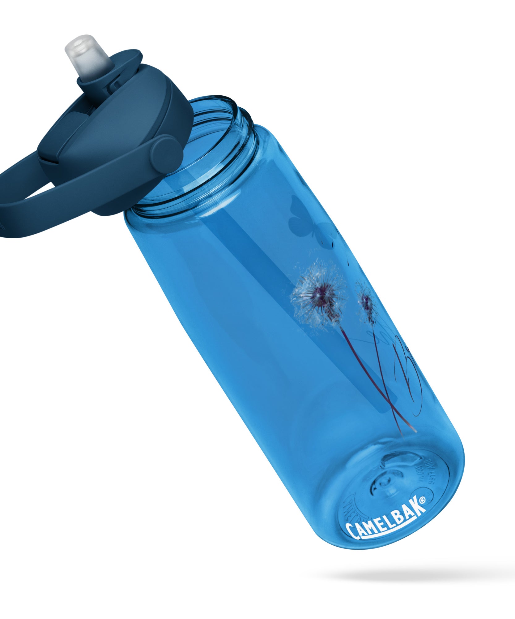 Just Breathe Flip Straw Water Bottle | Gallory Hive