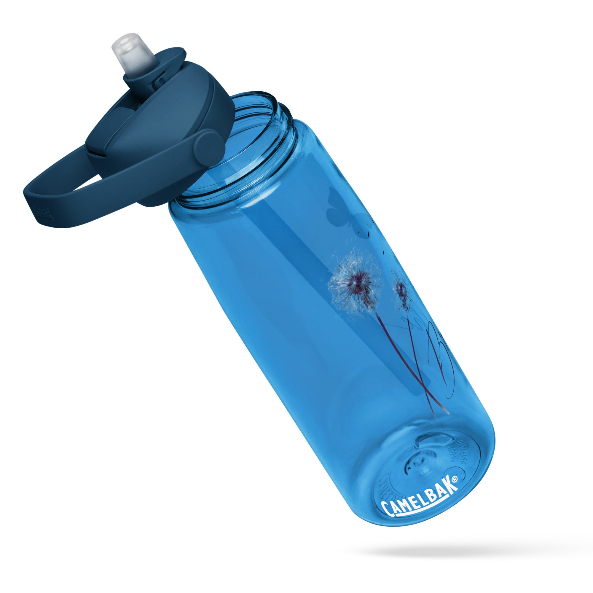 Just Breathe Flip Straw Water Bottle | Gallory Hive