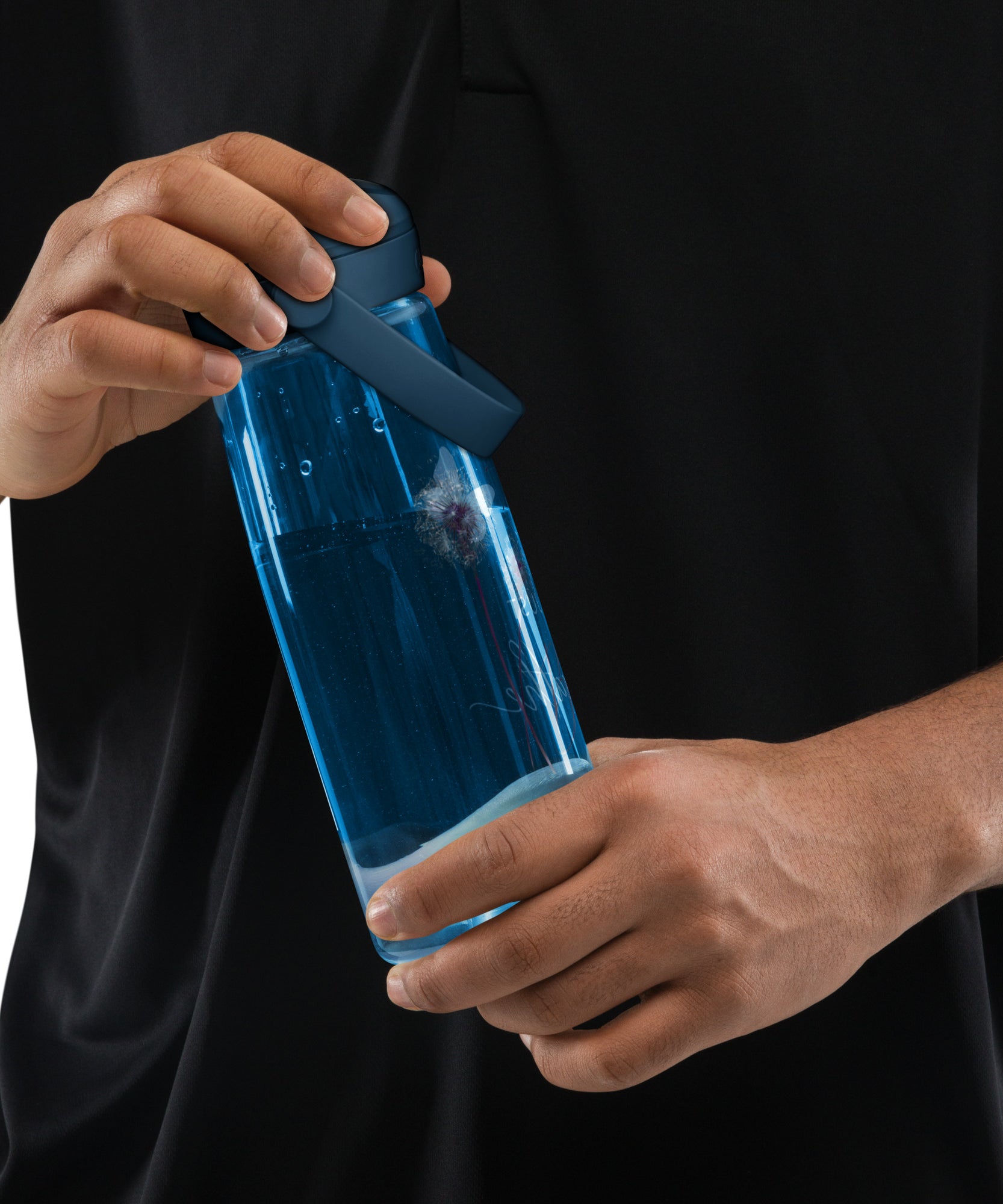 Just Breathe Flip Straw Water Bottle | Gallory Hive