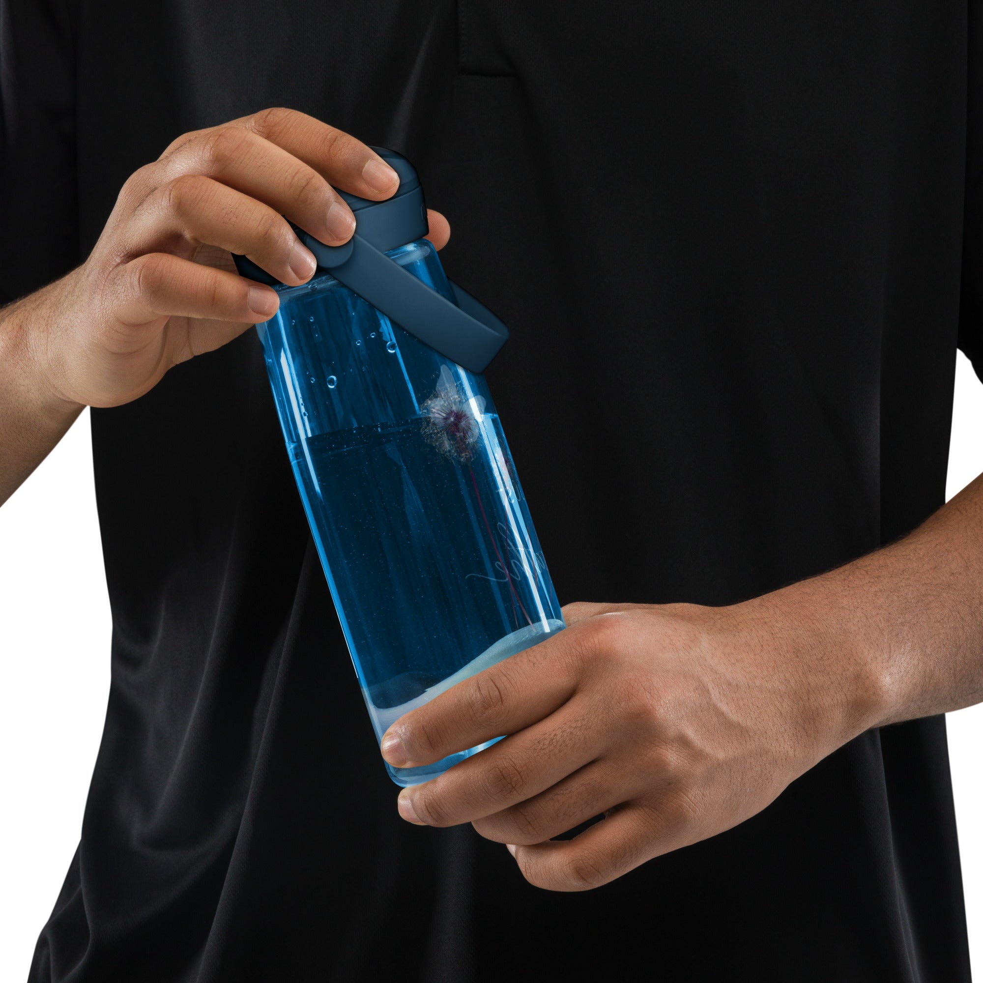 Just Breathe Flip Straw Water Bottle | Gallory Hive