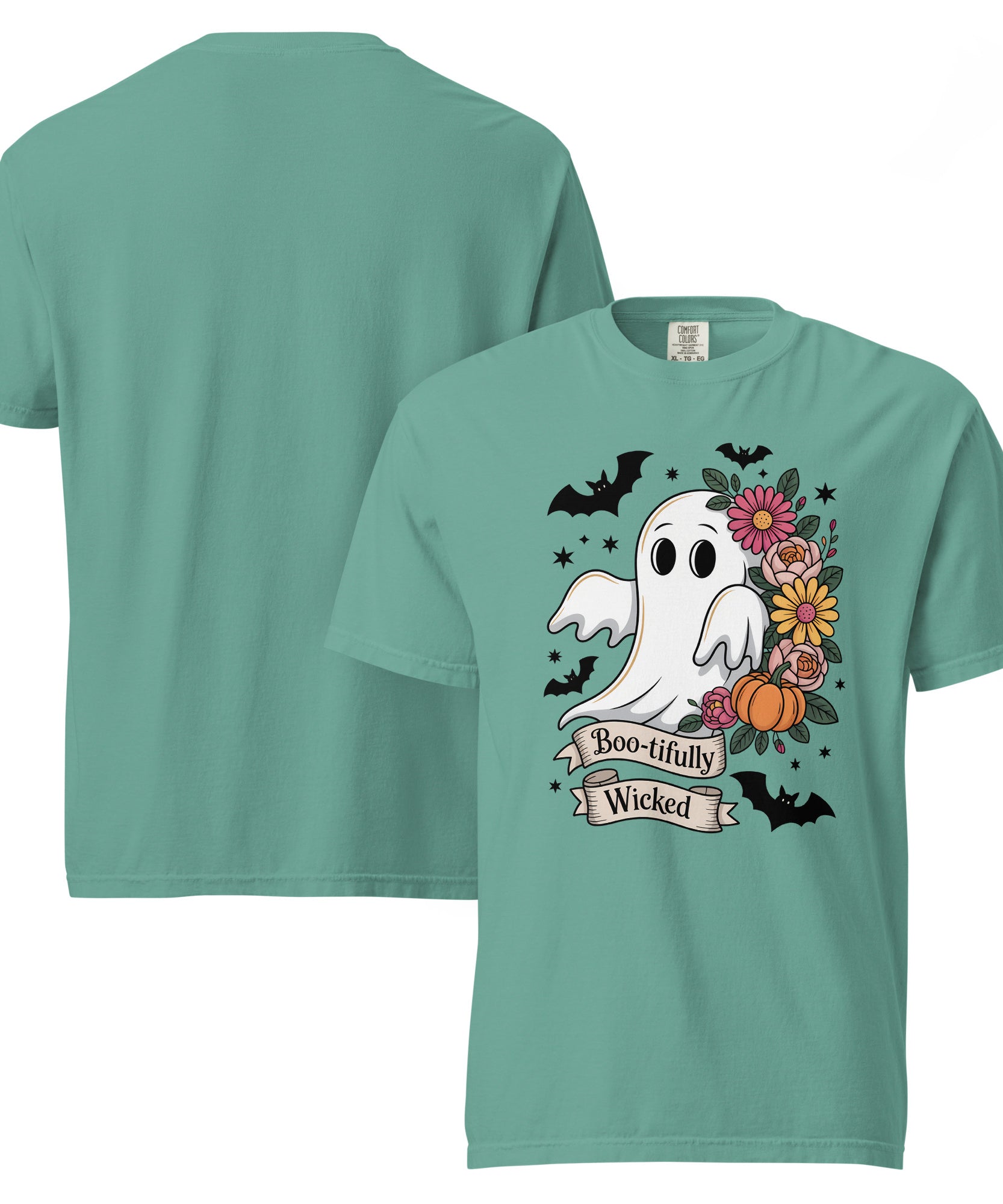Boo-tifully Wicked Ghost Halloween Tee | Gallory Hive