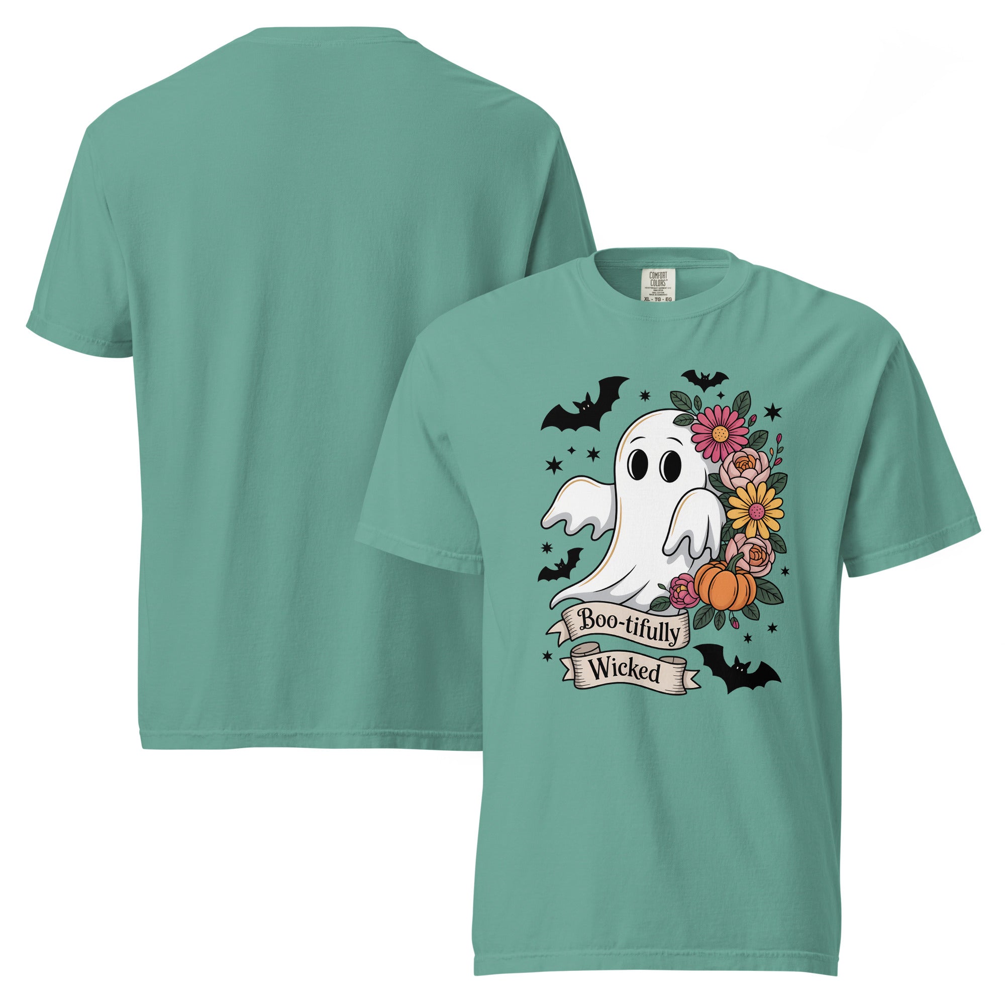 Boo-tifully Wicked Ghost Halloween Tee | Gallory Hive