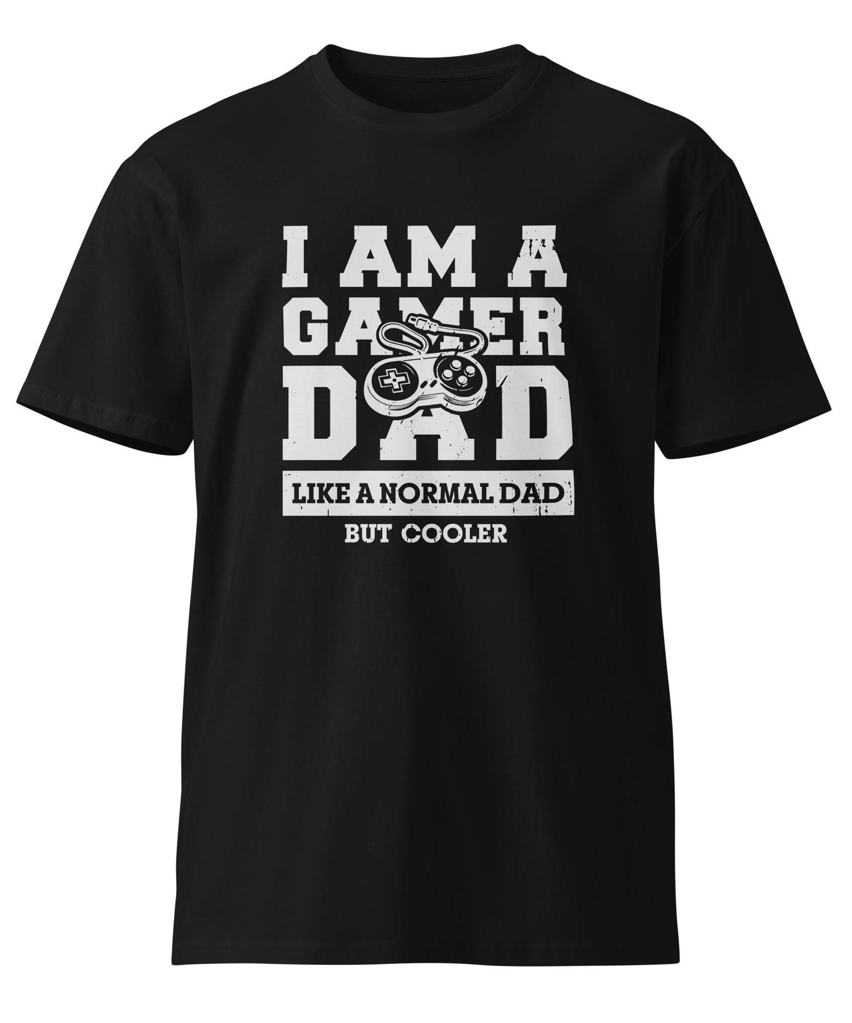 Retro Gamer Dad Premium Cotton T-Shirt | Gallory Hive