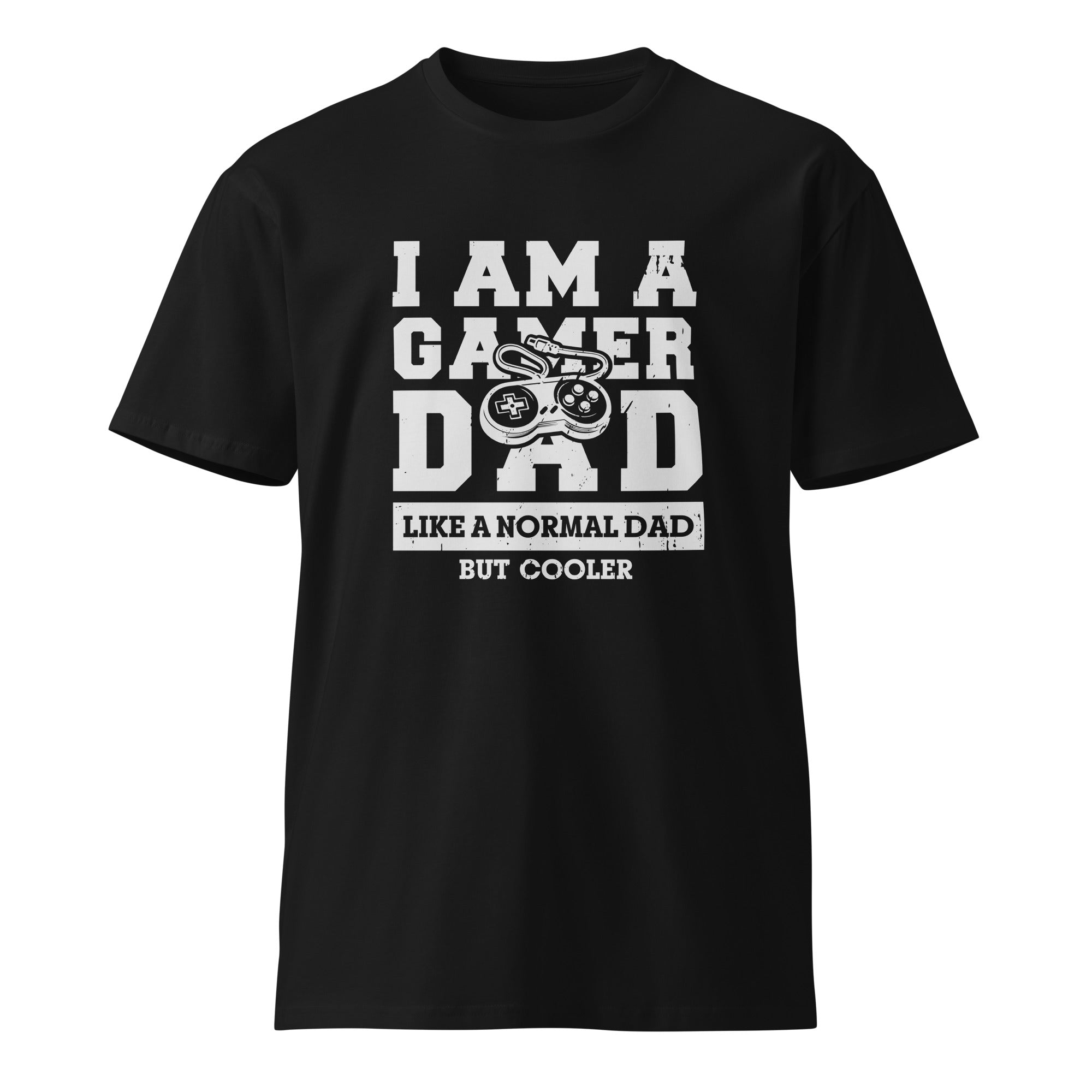 Retro Gamer Dad Premium Cotton T-Shirt | Gallory Hive