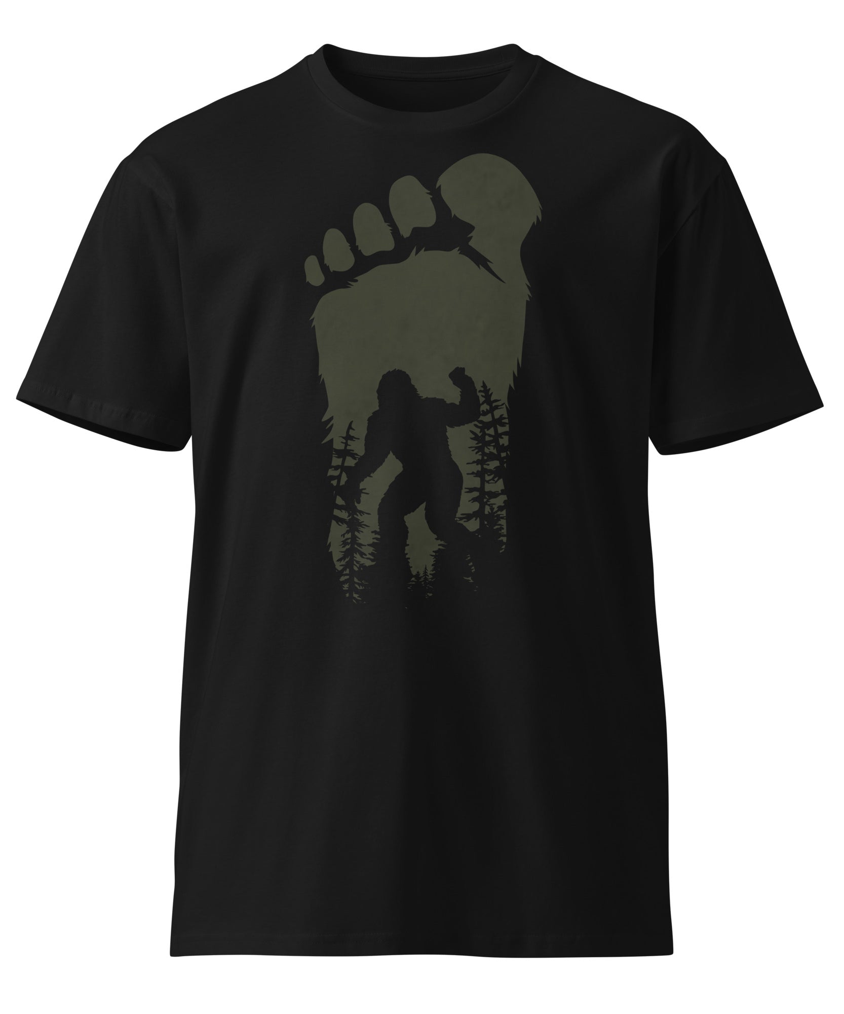 Bigfoot Shadow Art Unisex Graphic T-Shirt | Gallory Hive