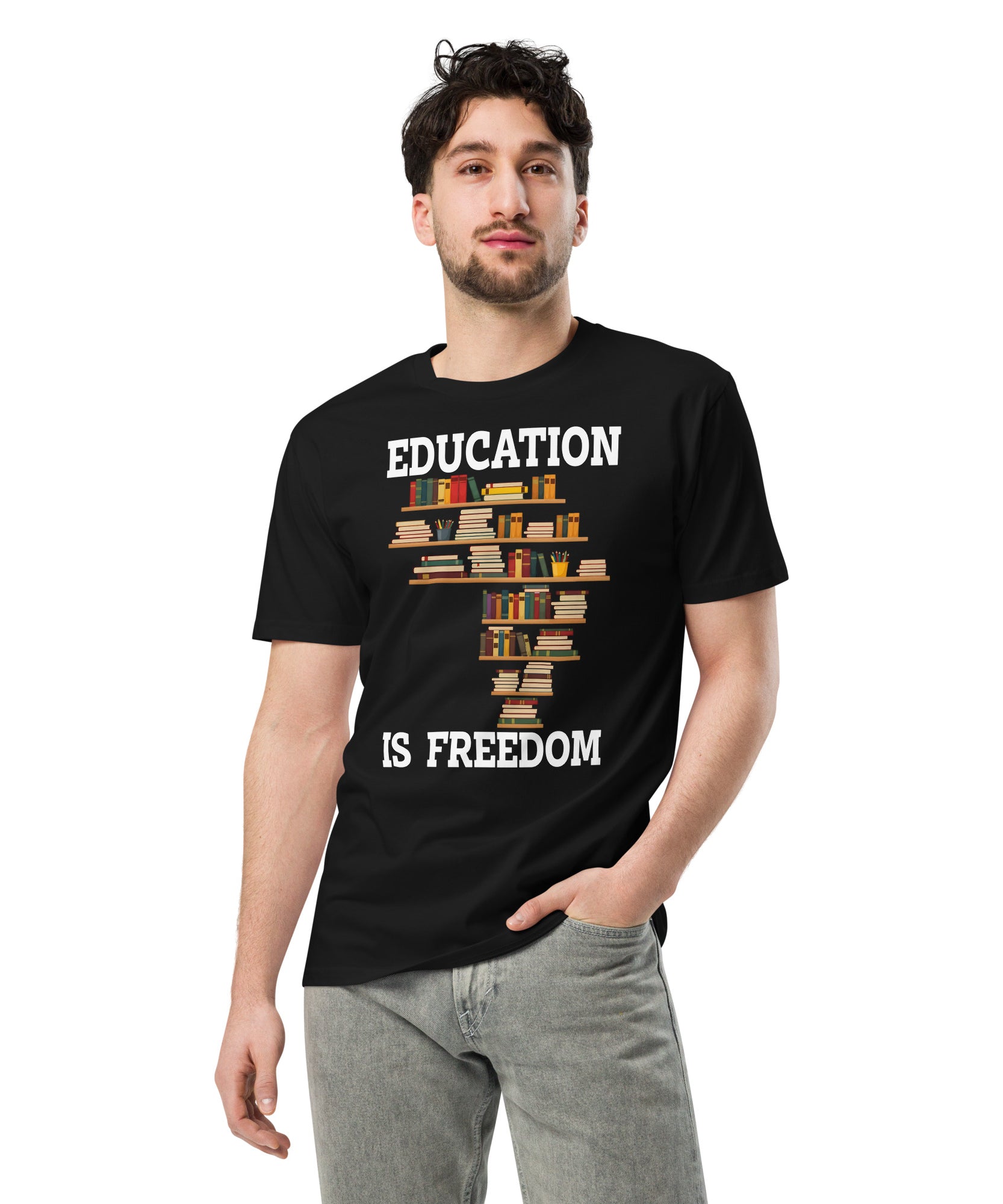 Education Is Freedom Unisex Premium T-Shirt | Gallory Hive