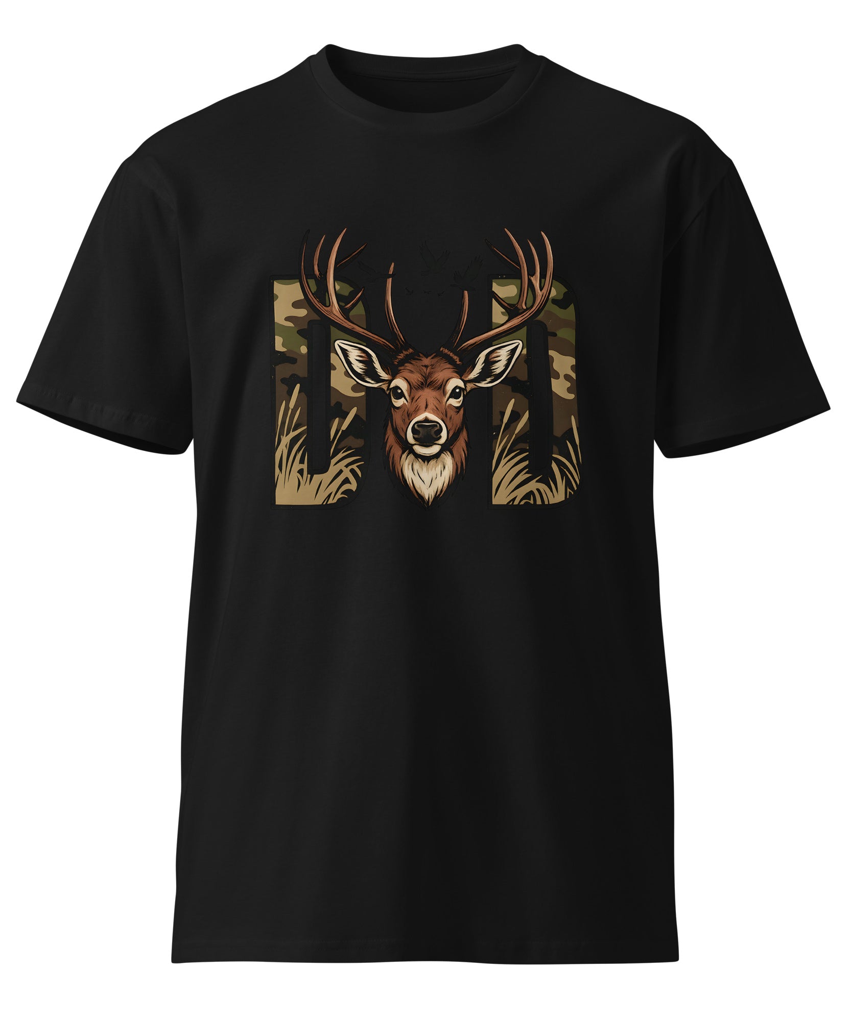 Dad Deer Hunting Premium Cotton T-Shirt | Gallory Hive