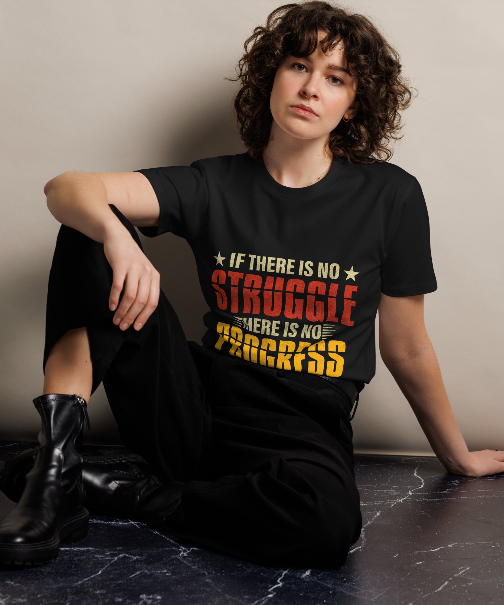 Motivational Quote Premium Unisex Cotton T-Shirt  Gallory Hive