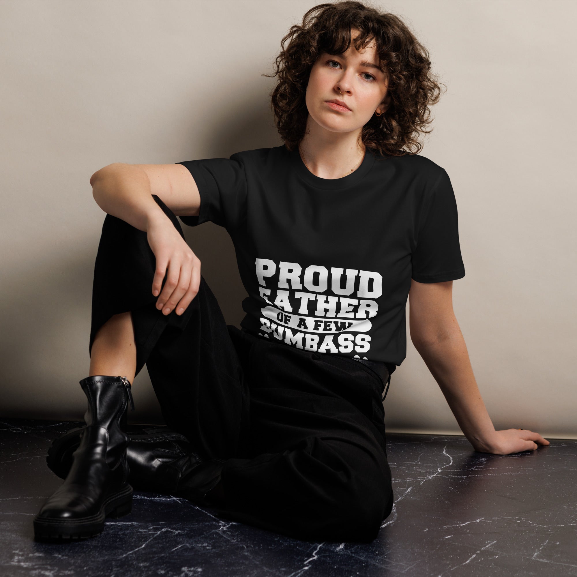 Proud Father Funny Quote Premium Unisex T-Shirt | Gallory Hive