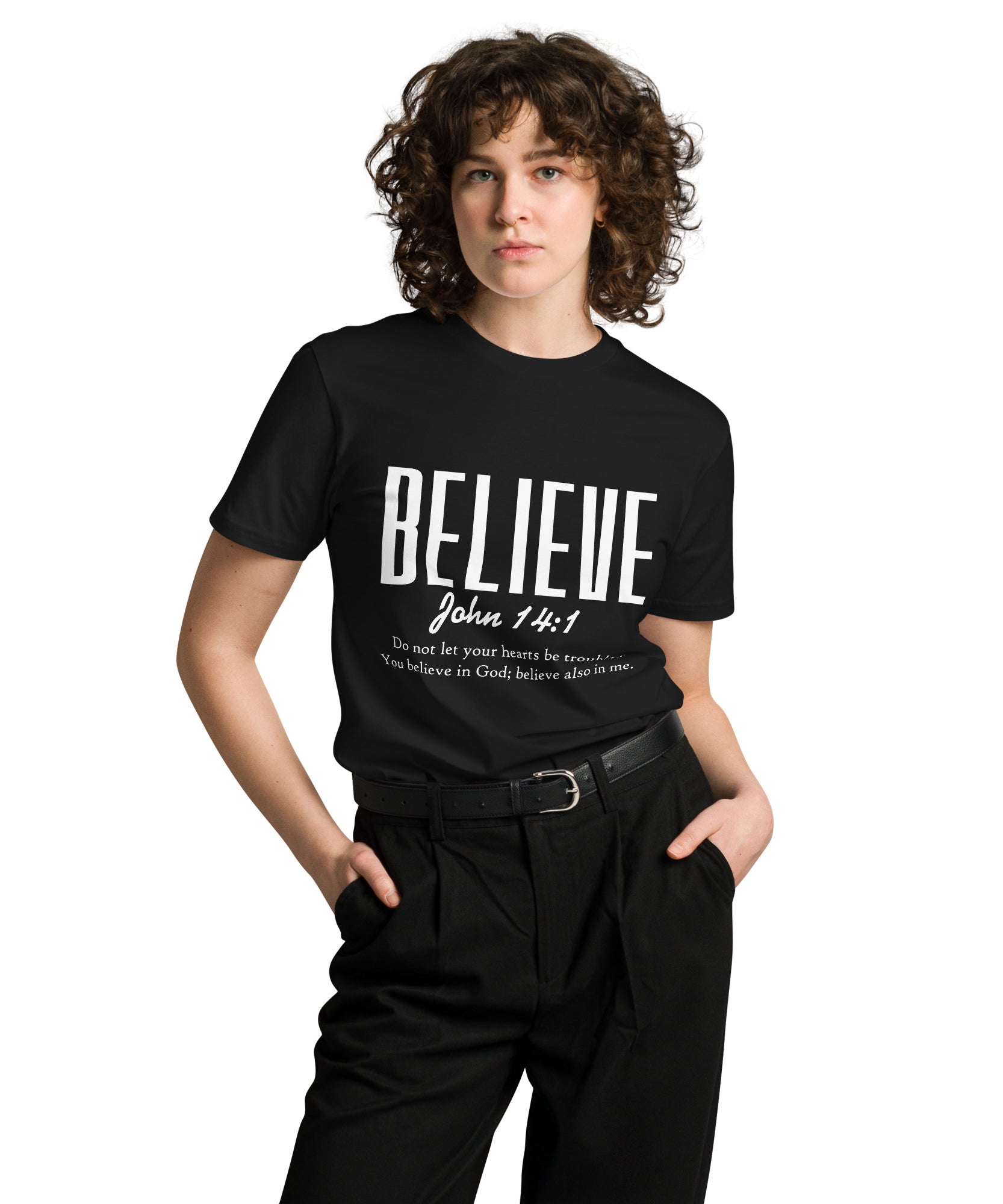 Believe Inspirational Unisex Premium Cotton T-Shirt | Gallory Hive